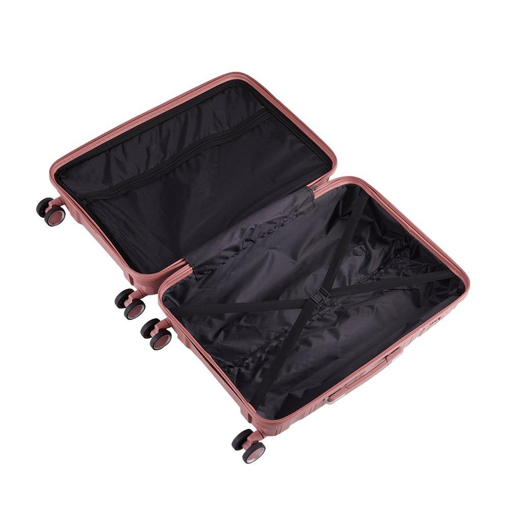 Rose Gold - SHEONLY - 4PCS Lockable Travel Suitcase Set - 8