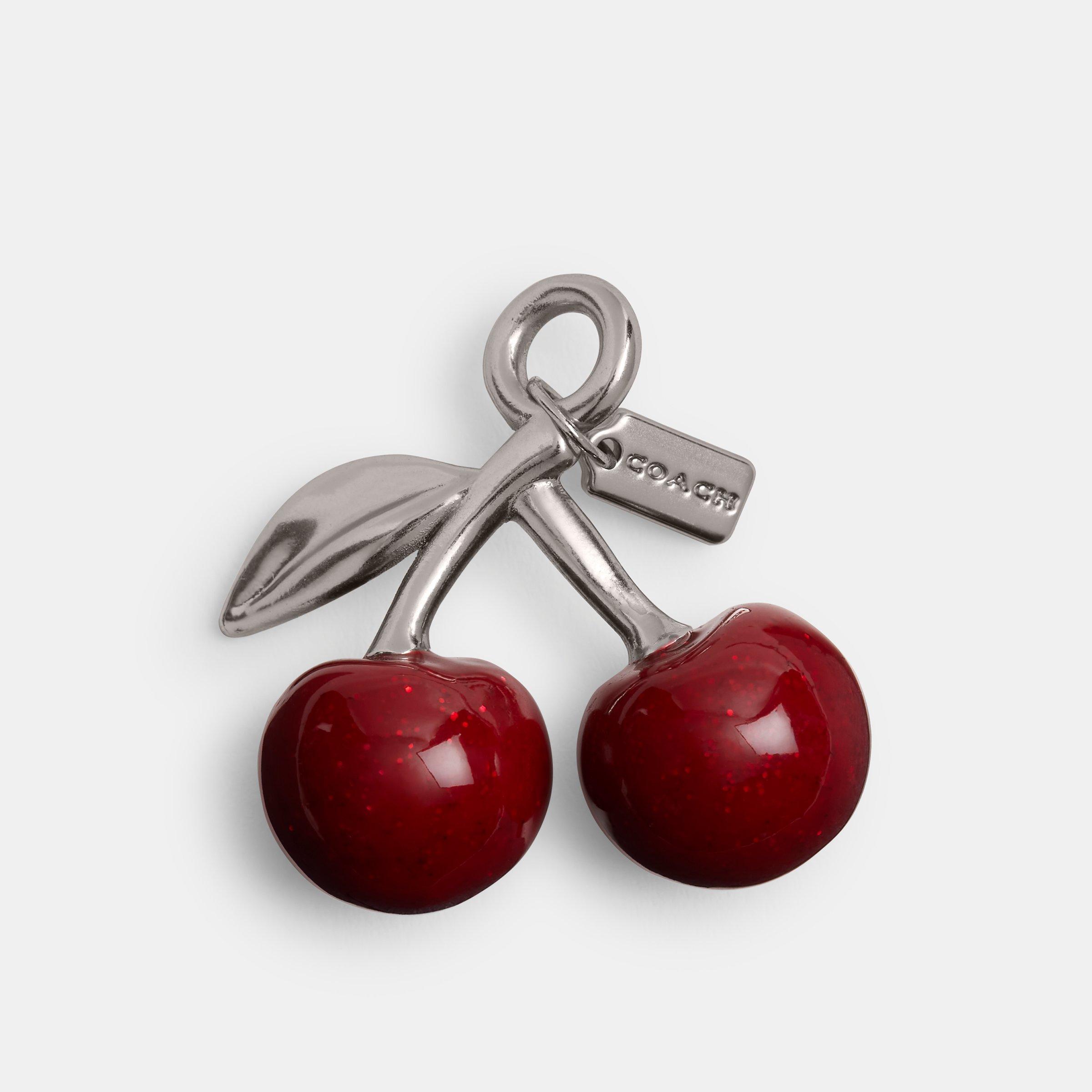 Silver/Red - Coach - Coach Cherry Charm Ld62 - 1