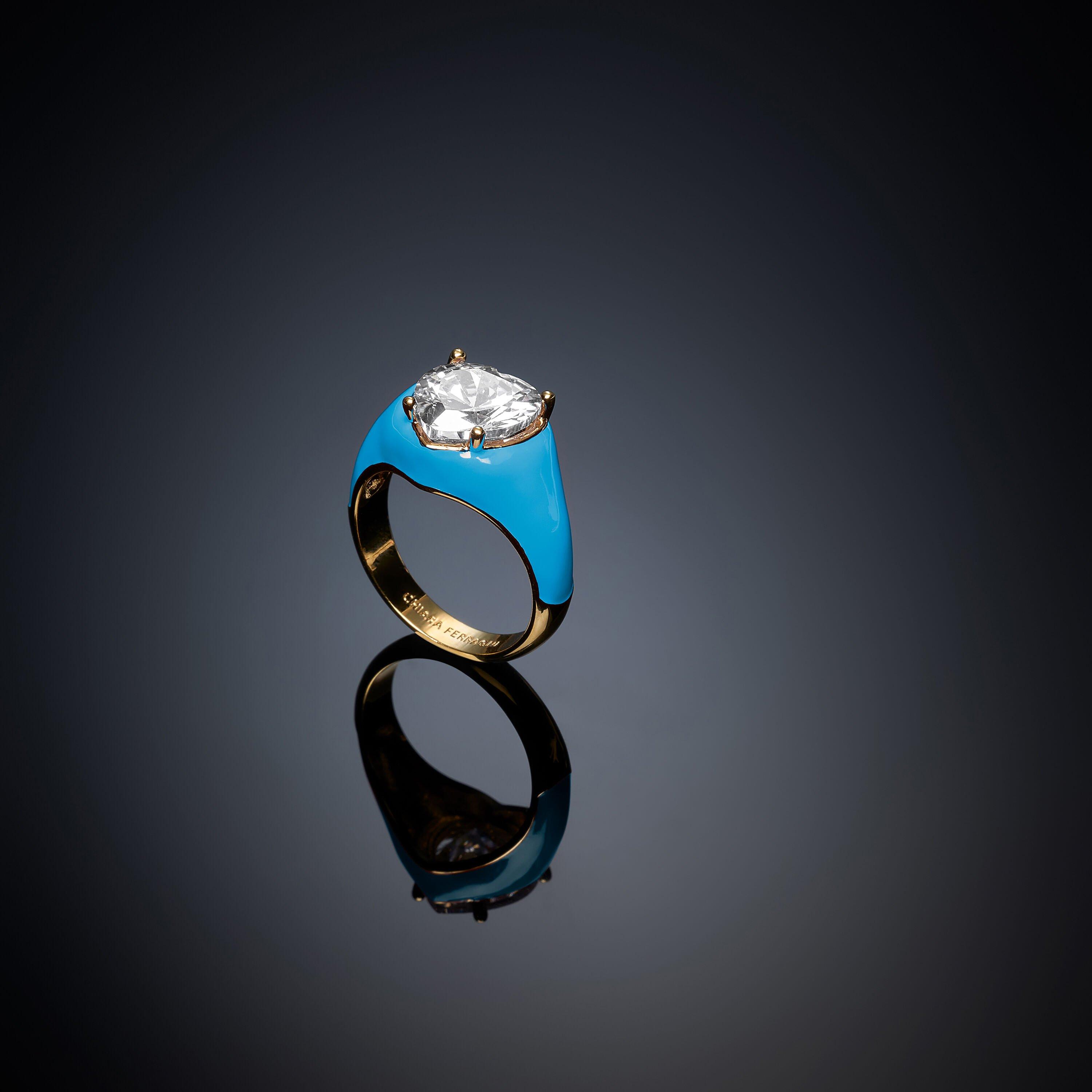Multi - Chiara Ferragni - Women's Stackable Logo Stack Rings