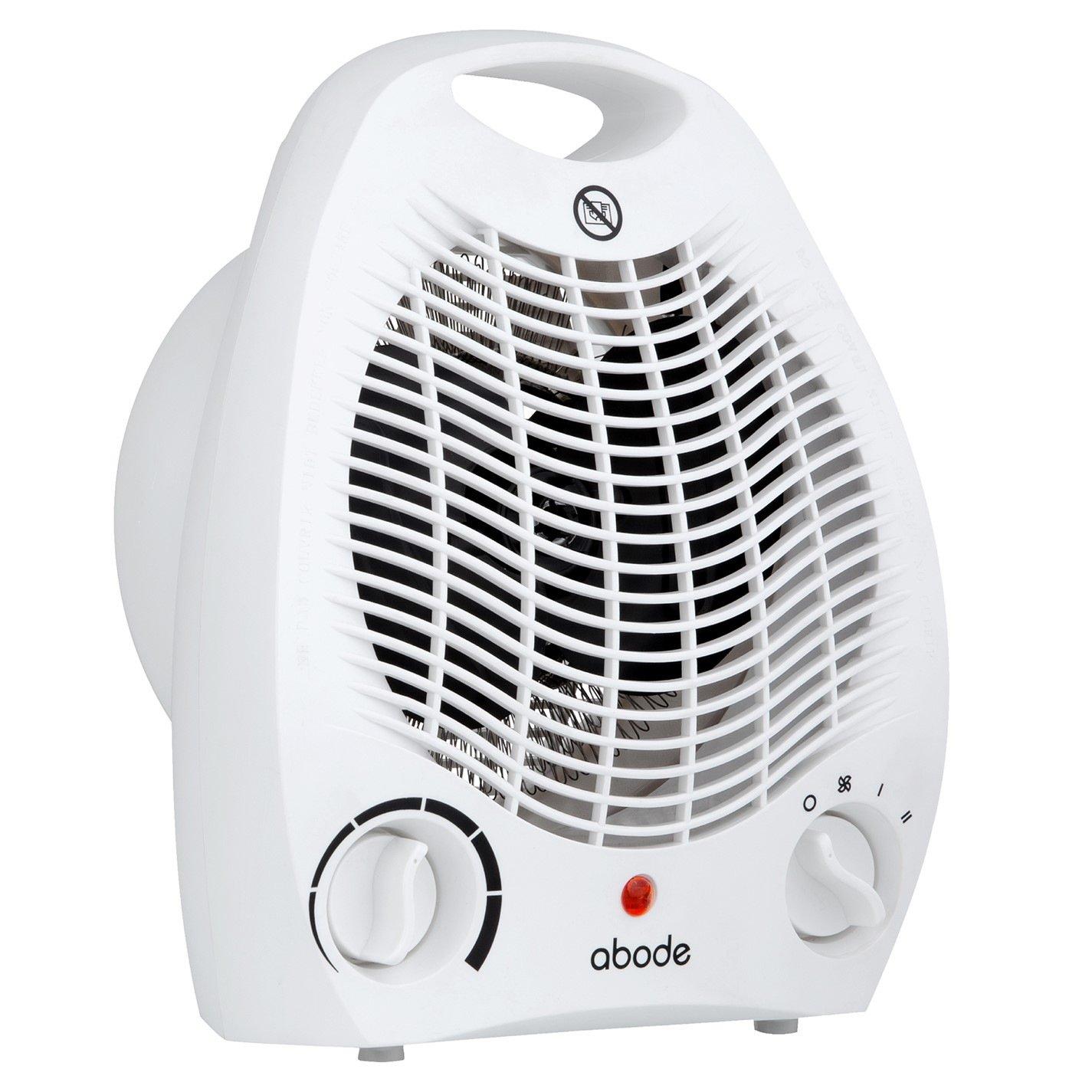 White - Abode - AFH1002 2kW Fan Heater in White - 5