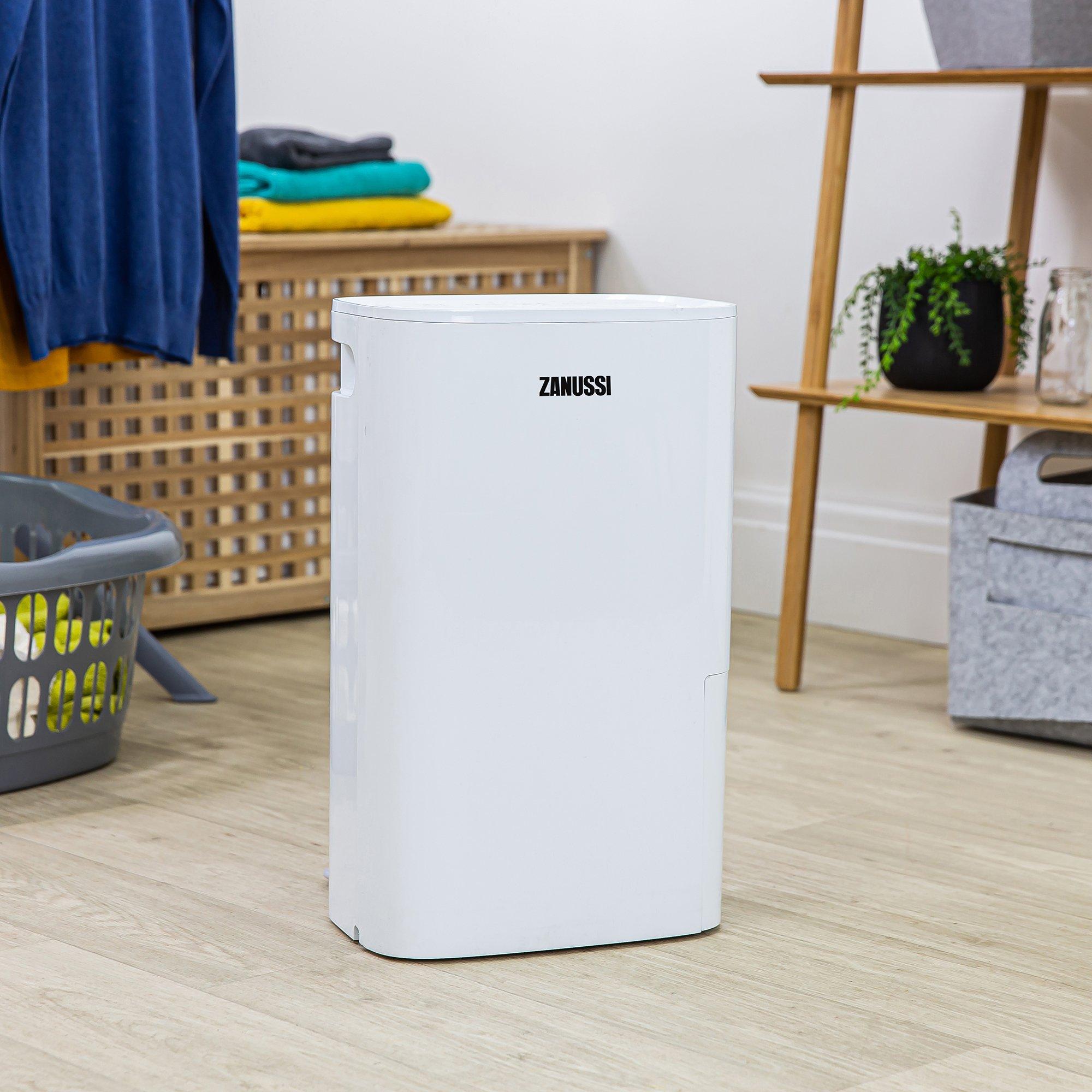 White - Zanussi - ZDH1802 Dehumidifier 18L with Timer Control - 7