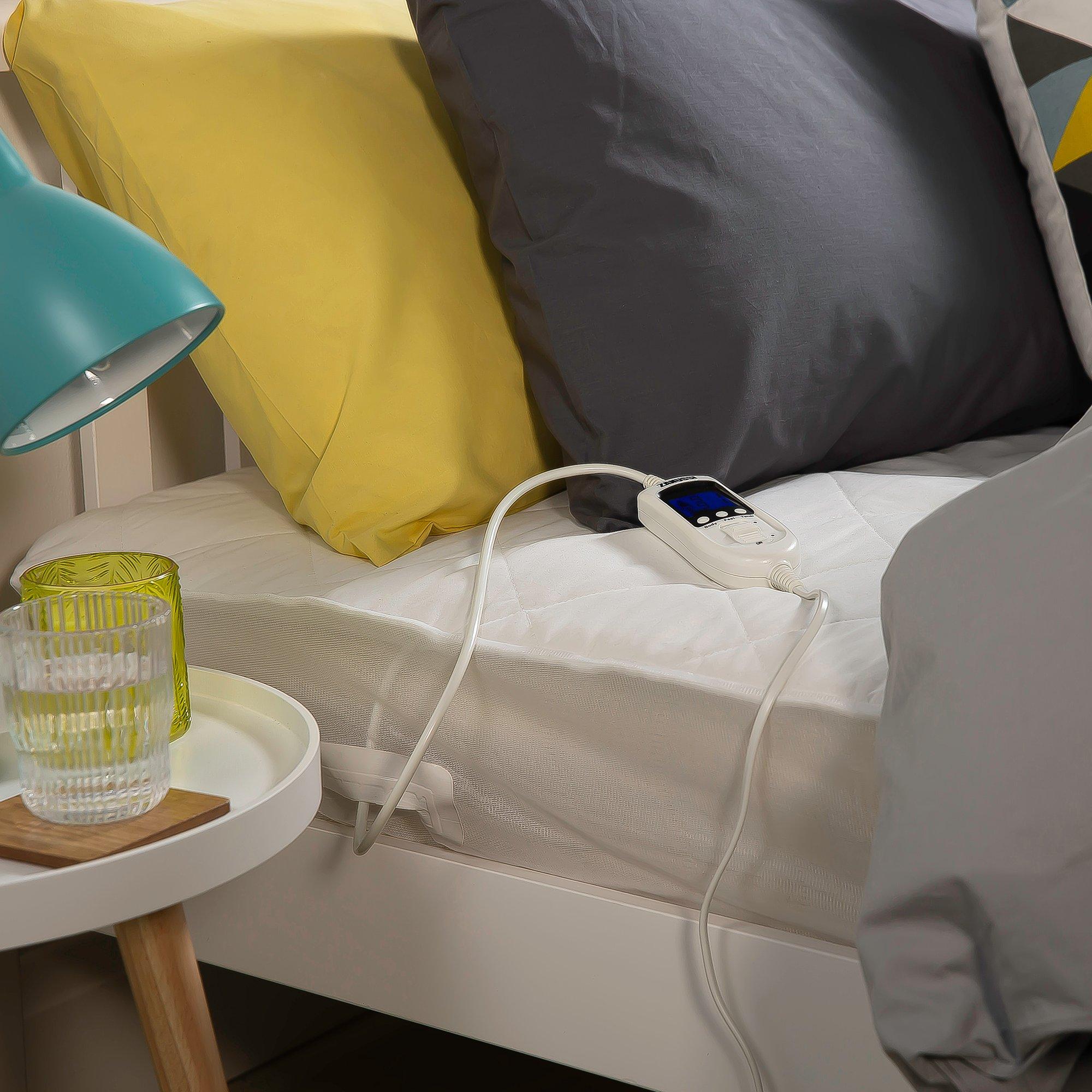 White - Zanussi - ZEKB7003 King Size Electric Mattress Protector - 5