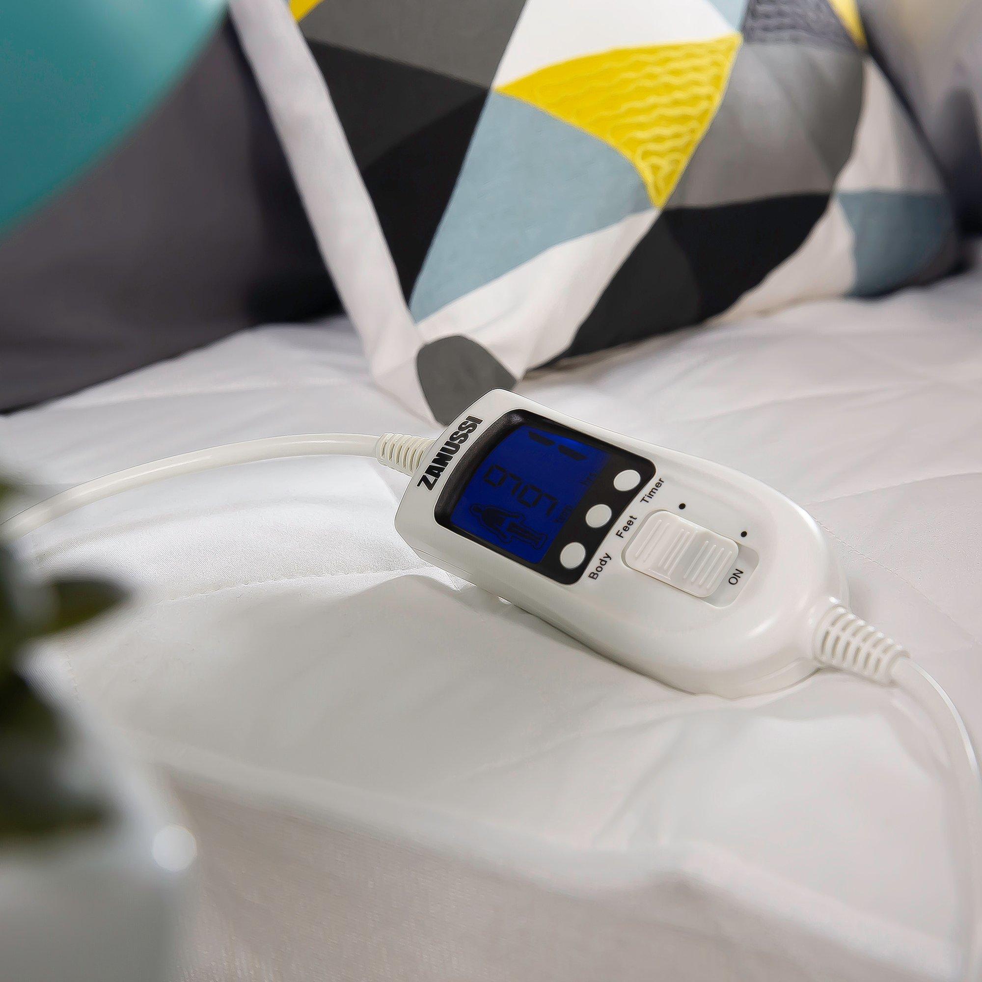 White - Zanussi - ZEKB7003 King Size Electric Mattress Protector - 6