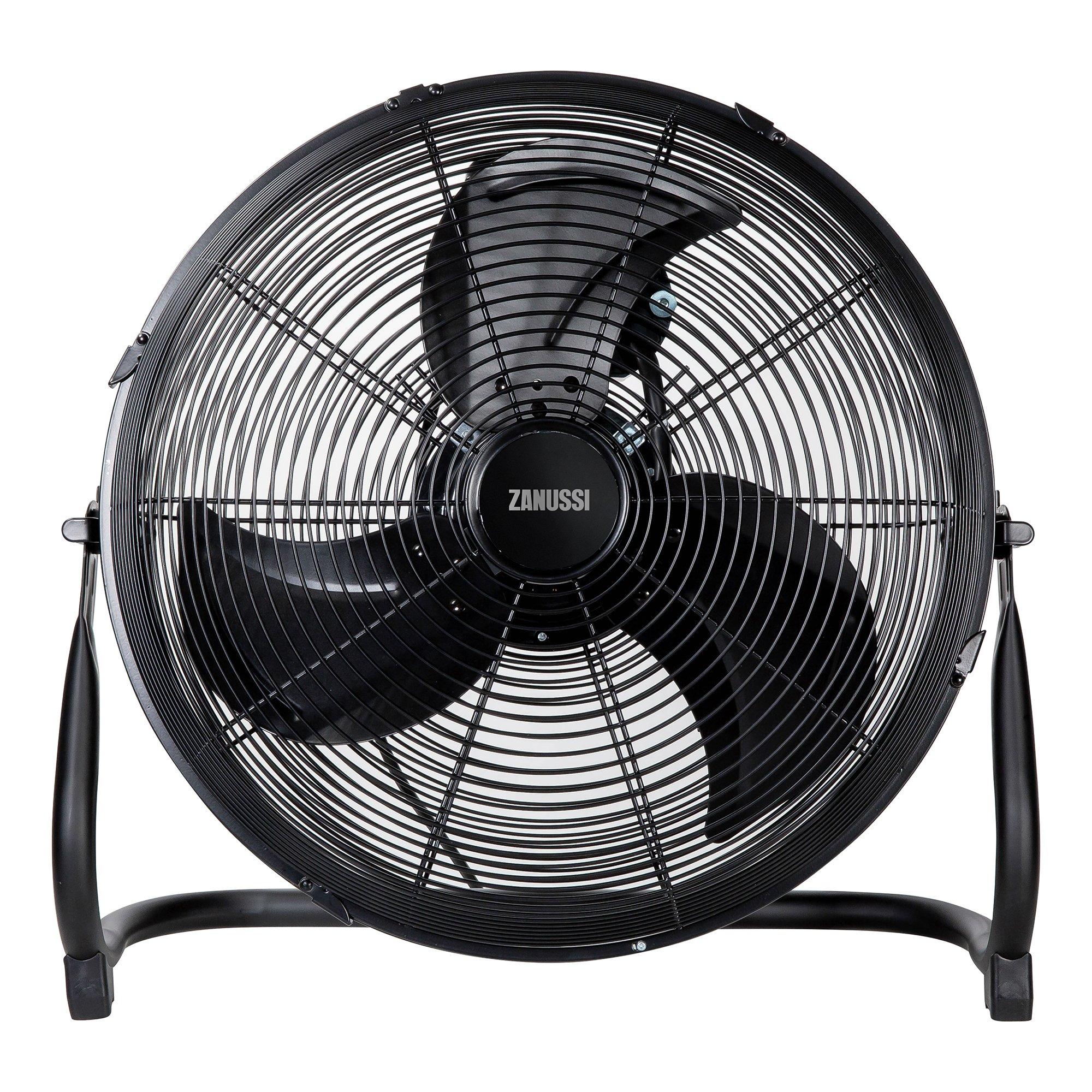 Black - Zanussi - ZNGF1621B 16” Floor Fan in Black - 1