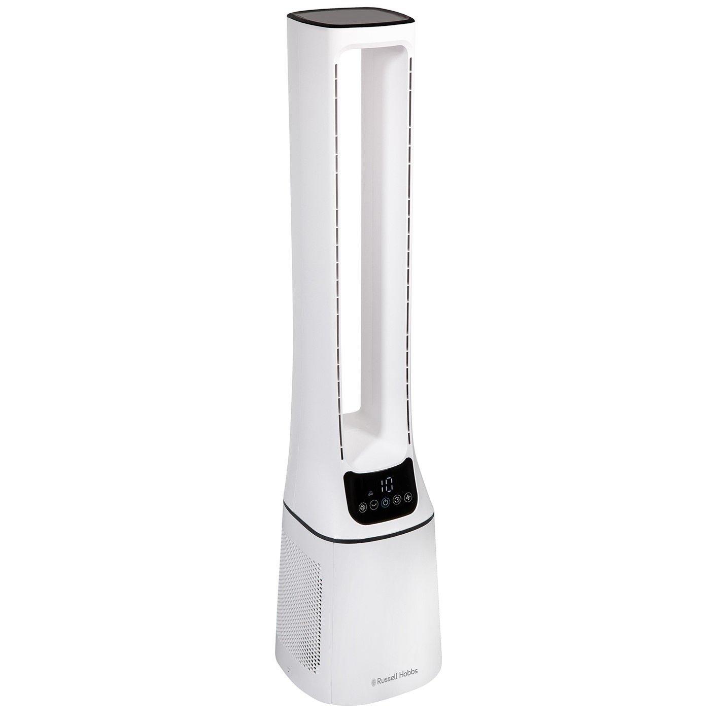 White - Russell Hobbs - RHBLDL12 10 Speed Bladeless Fan in White - 12