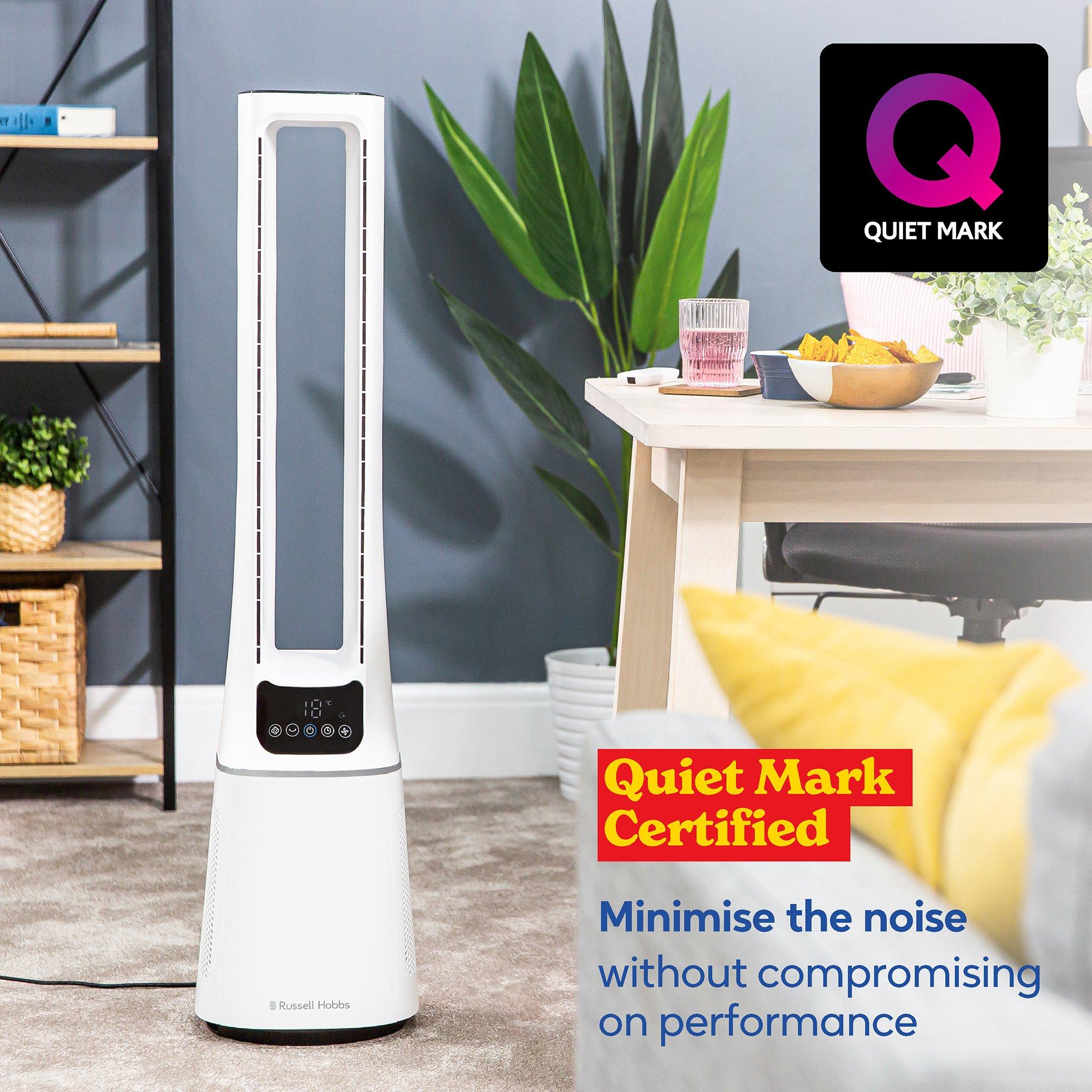 White - Russell Hobbs - RHBLDL12 10 Speed Bladeless Fan in White - 4