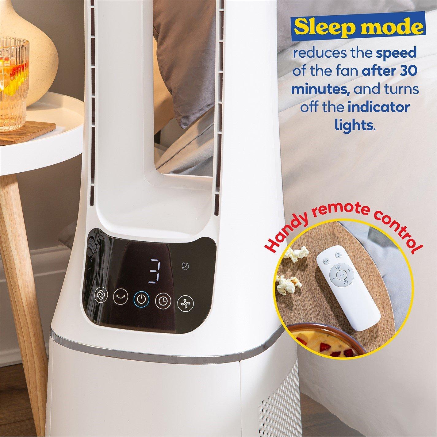 White - Russell Hobbs - RHBLDL12 10 Speed Bladeless Fan in White - 5