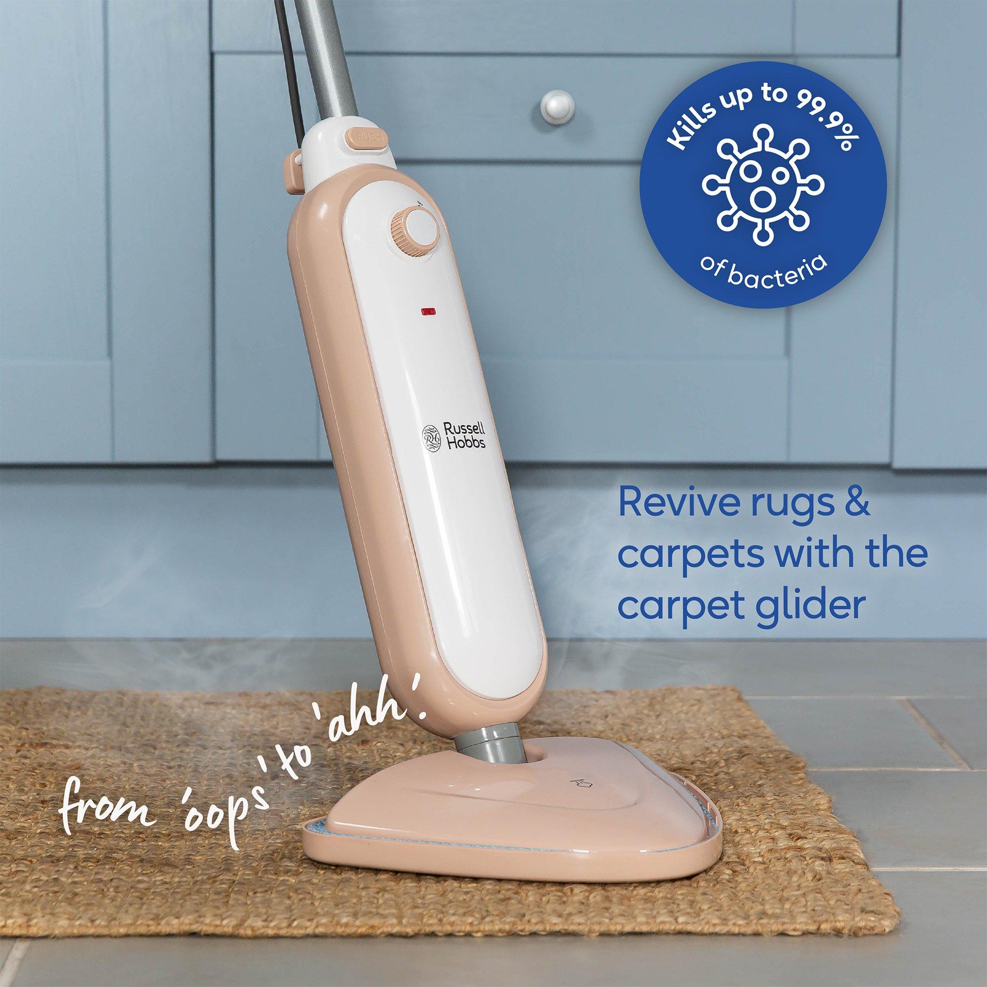 Blush & White - Russell Hobbs - RHSM1001BP-G Steam & Clean Steam Mop in Blush Pink - 4