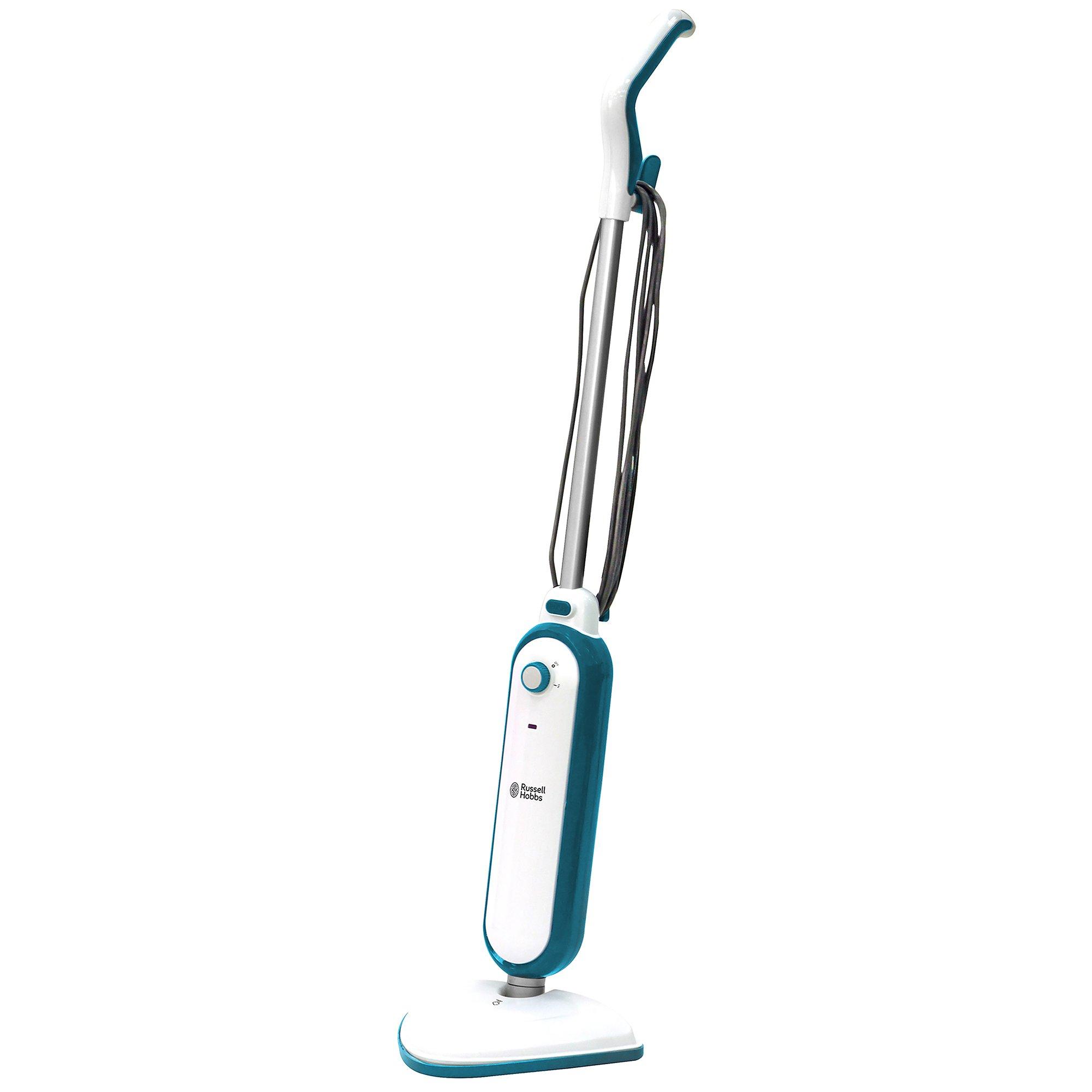 Russell Hobbs Rhsm1001-G Steam & Clean Steam Mop In White & Teal - Image 4