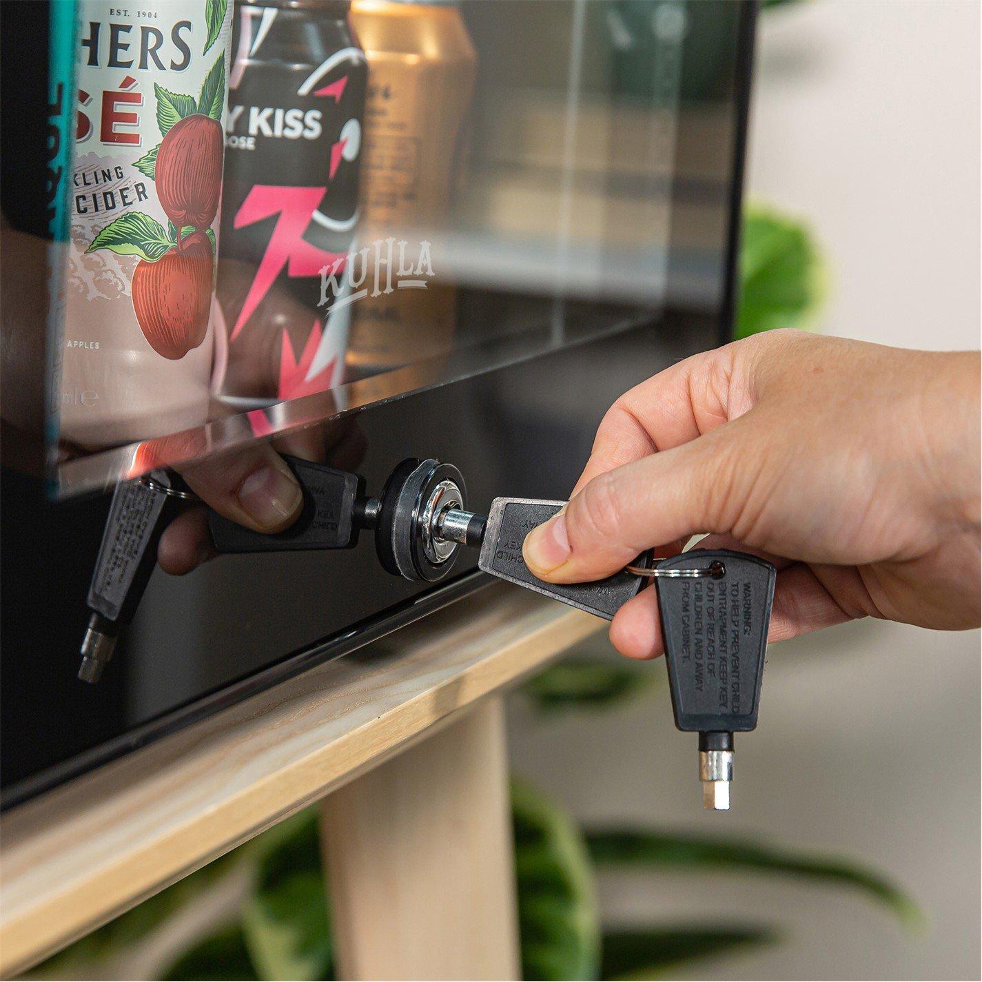 Black - KUHLA - KBC1B 46L Lockable Door Beer & Wine Cooler - 7