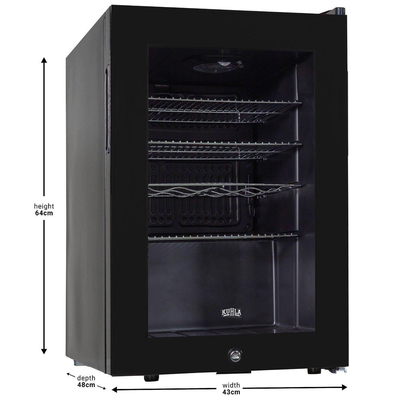 Black - KUHLA - KBC2B 62L Lockable Door Beer Wine & Drink Cooler - 2