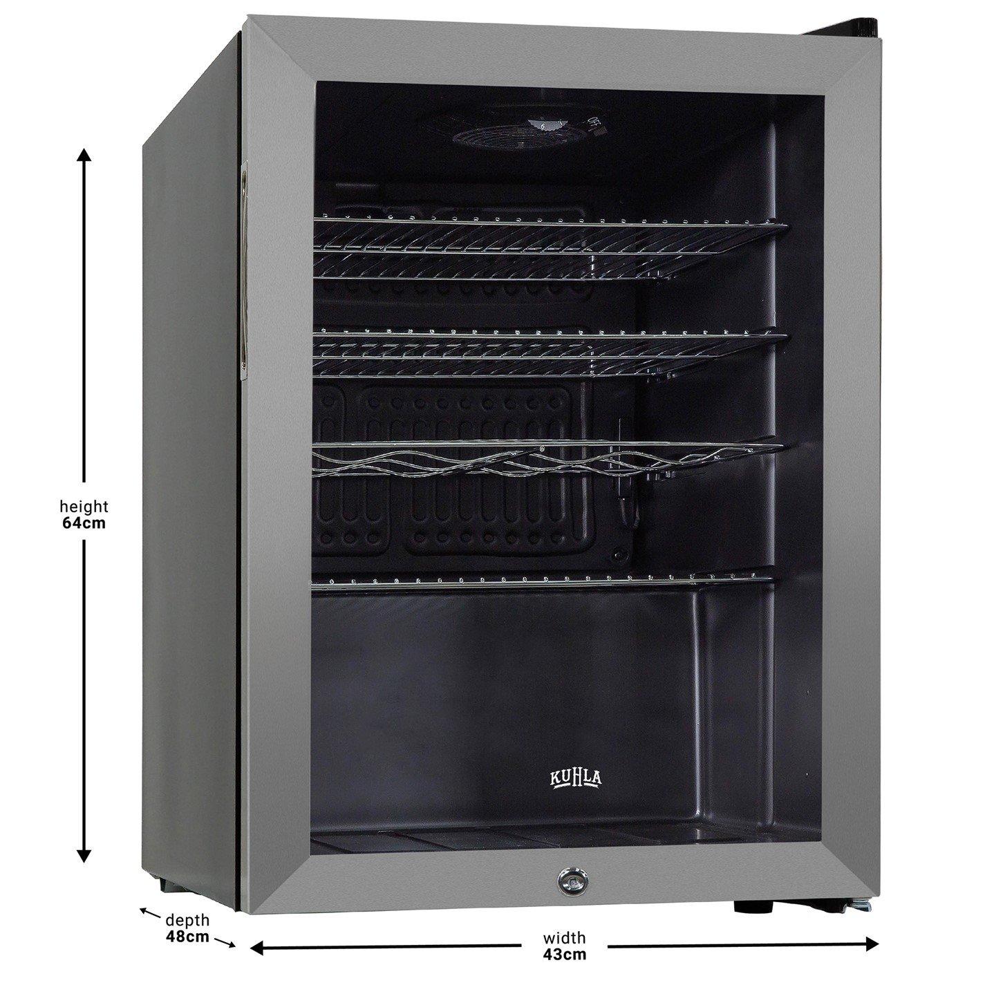 Stainless Steel - KUHLA - KBC2SS 62L Lockable Door Beer Wine & Drinks Cooler - 2