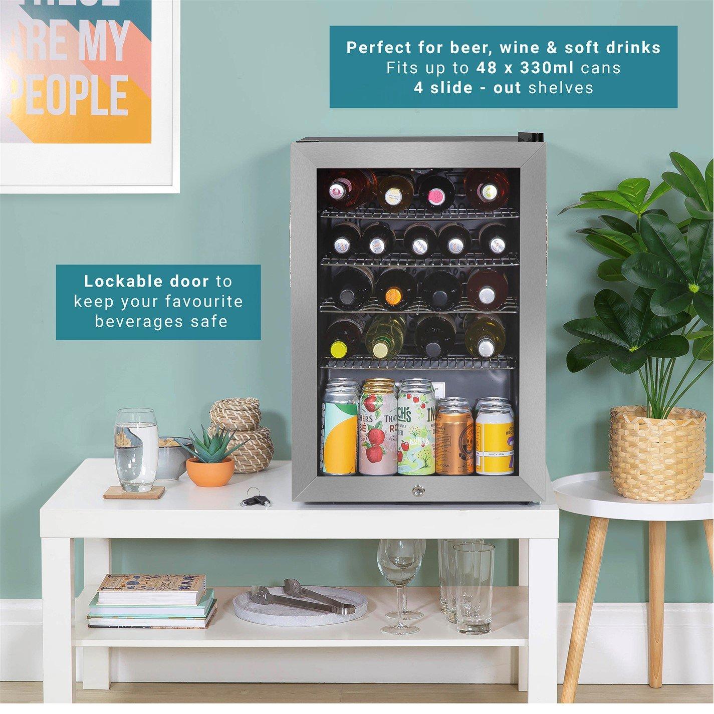 Stainless Steel - KUHLA - KBC2SS 62L Lockable Door Beer Wine & Drinks Cooler - 3