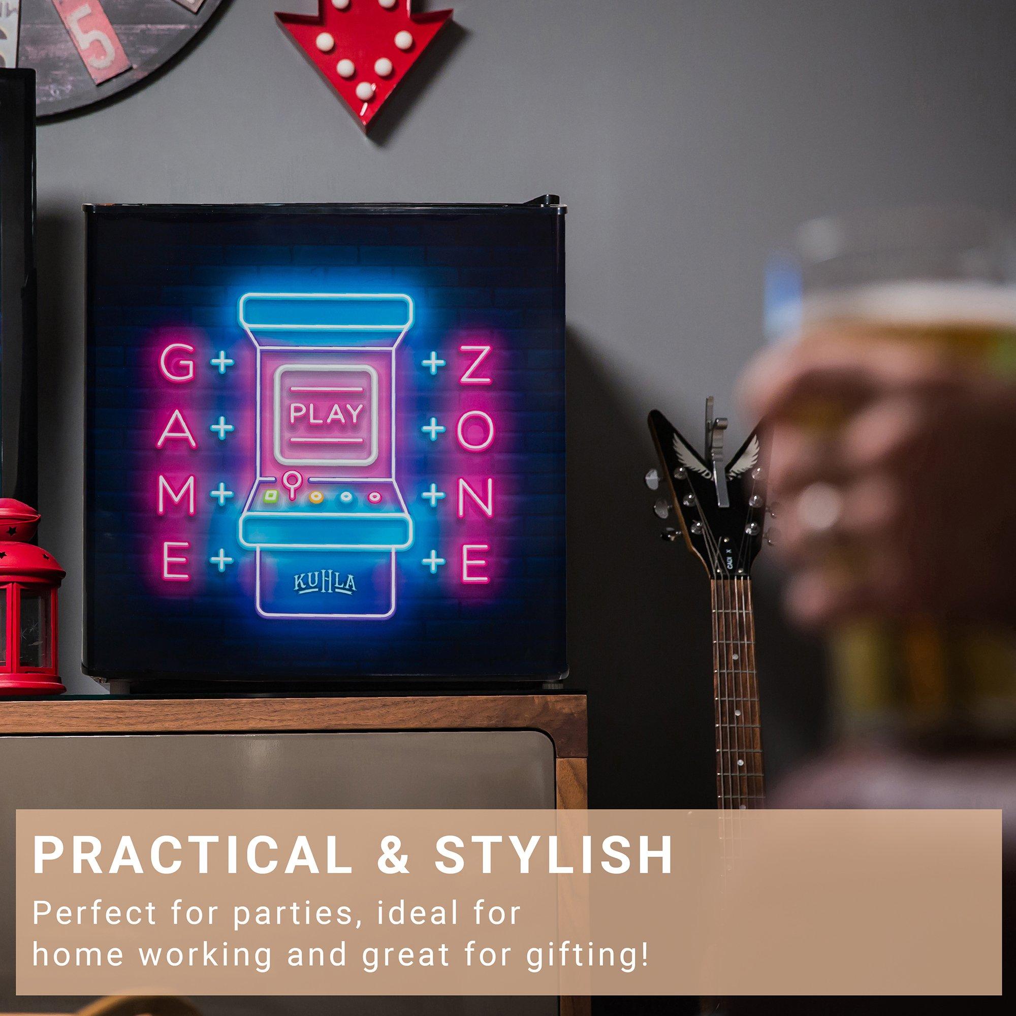 Black - KUHLA - KTTF0E6B-1019 Gamer Design 45L Table Top Fridge - 2