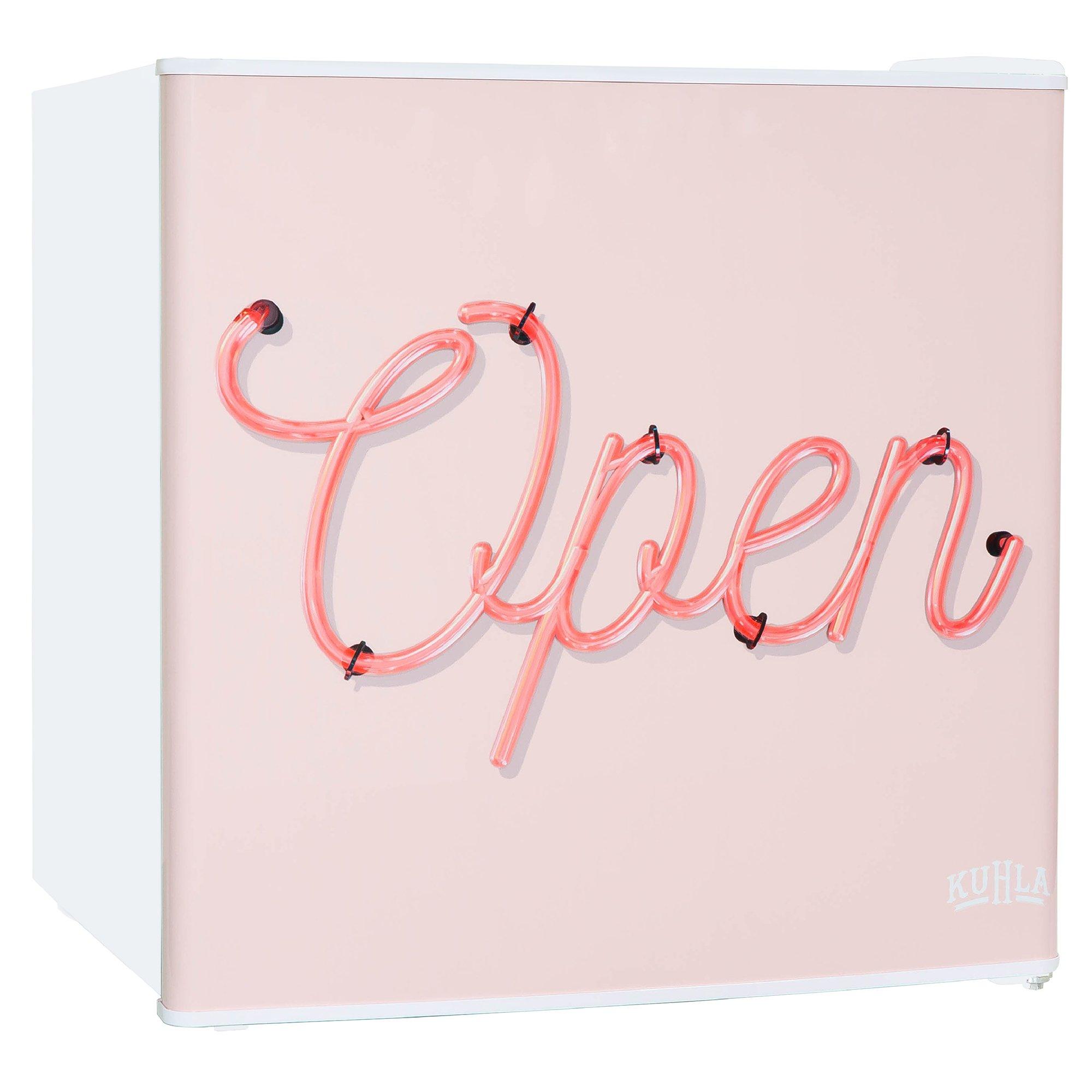 White - KUHLA - KTTF0E6W-1025 Pink Design 45L Table Top Fridge - 7