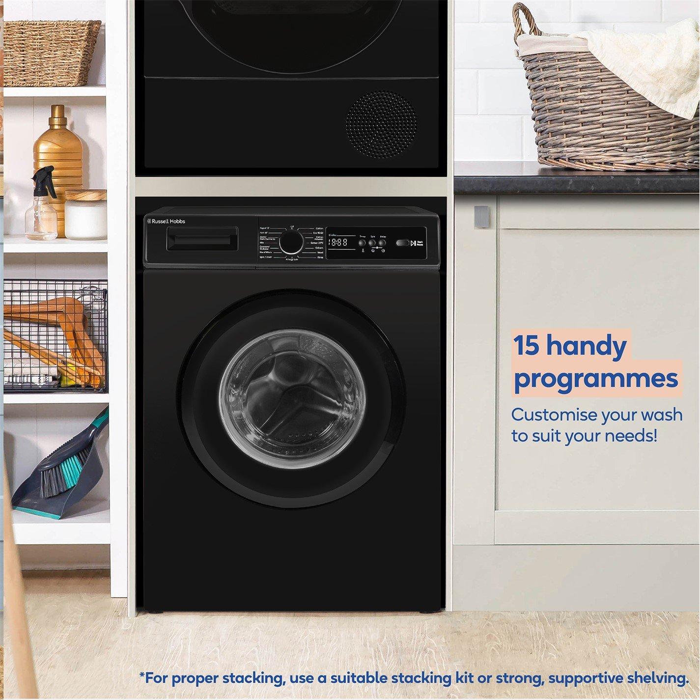 Black - Russell Hobbs - RH612W110B 10 Series 6kg Washing Machine 1200rpm - 5