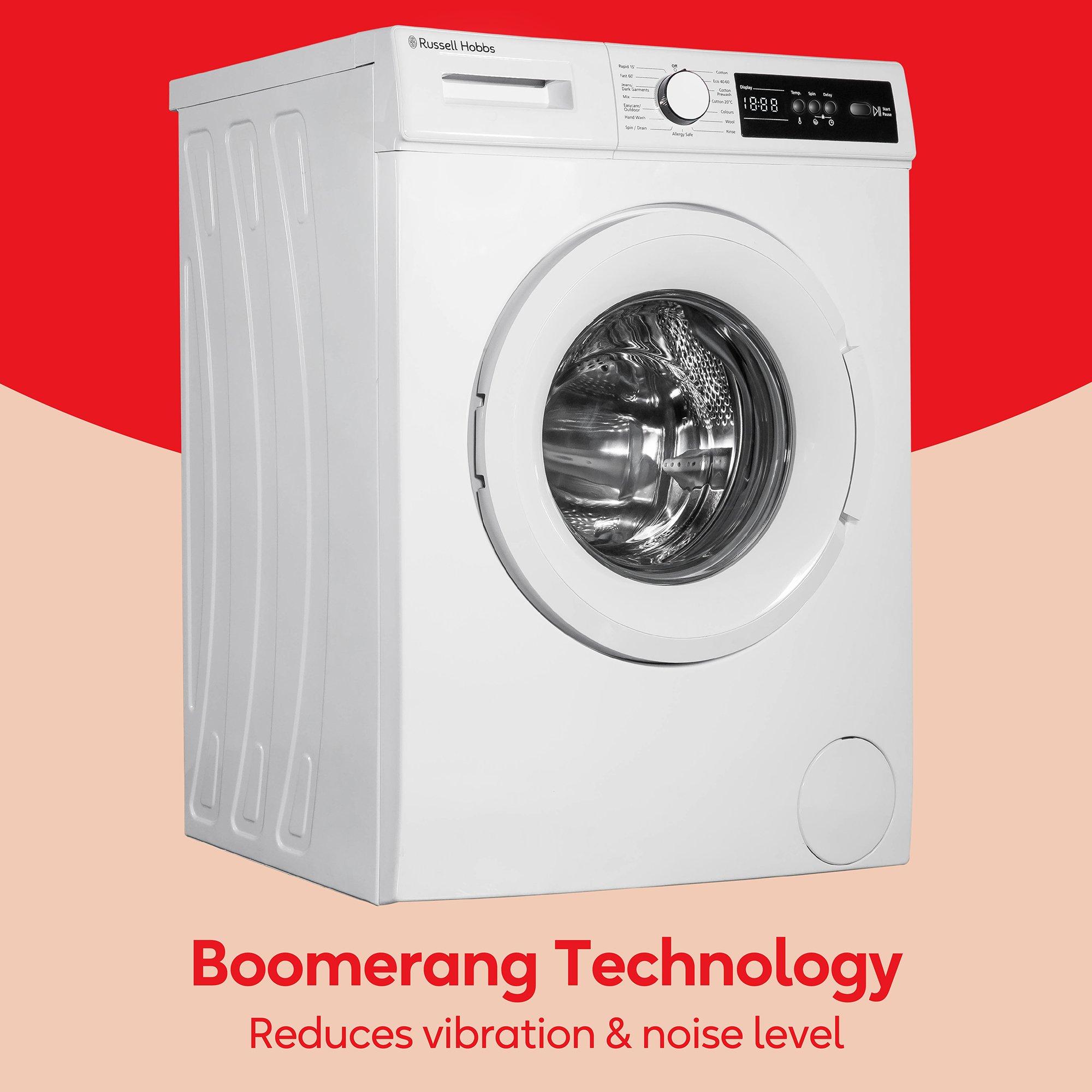 White - Russell Hobbs - RH612W110W 10 Series 6kg Washing Machine 1200rpm - 3