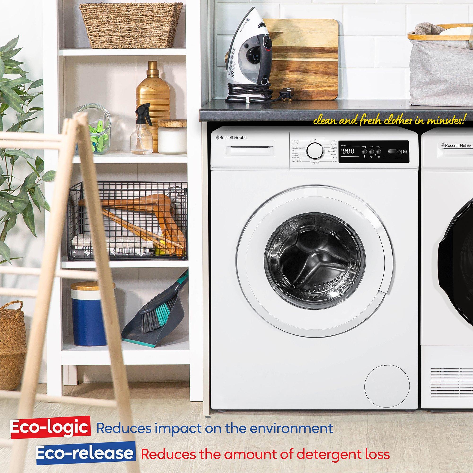 White - Russell Hobbs - RH612W110W 10 Series 6kg Washing Machine 1200rpm - 6