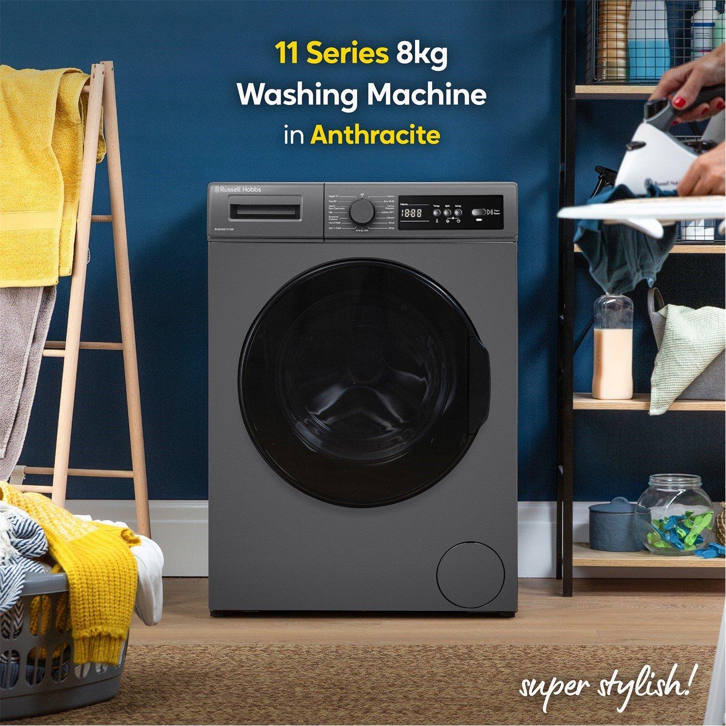 Anthracite - Russell Hobbs - RH814W111AN 11 Series 8kg Washing Machine 1400rpm - 4