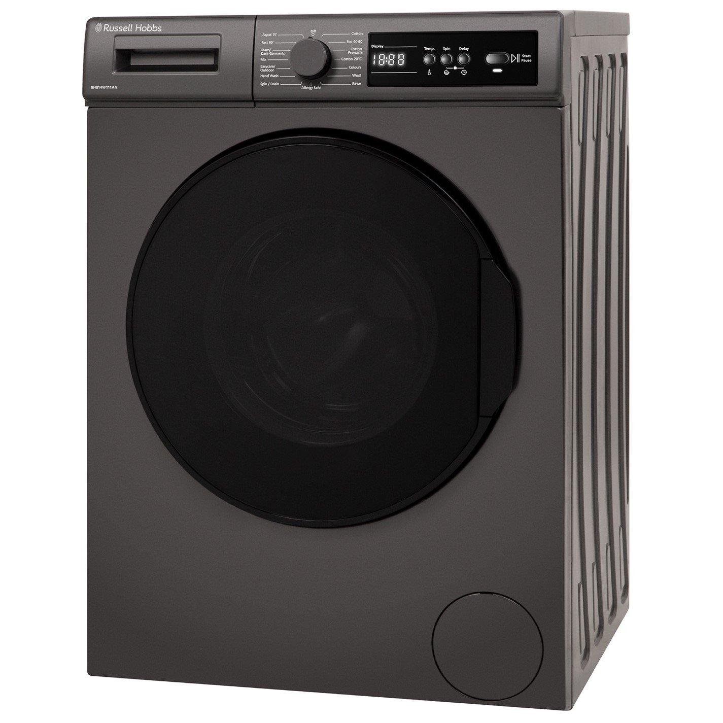 Anthracite - Russell Hobbs - RH814W111AN 11 Series 8kg Washing Machine 1400rpm - 10