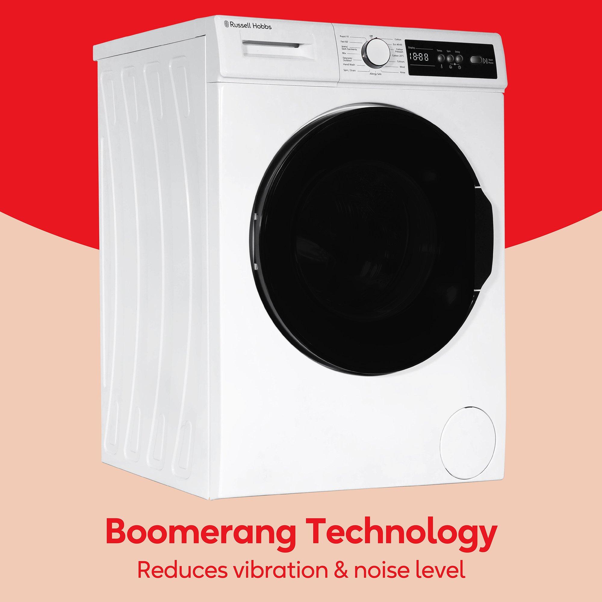White - Russell Hobbs - RH814W111W 11 Series 8kg Washing Machine in White - 3