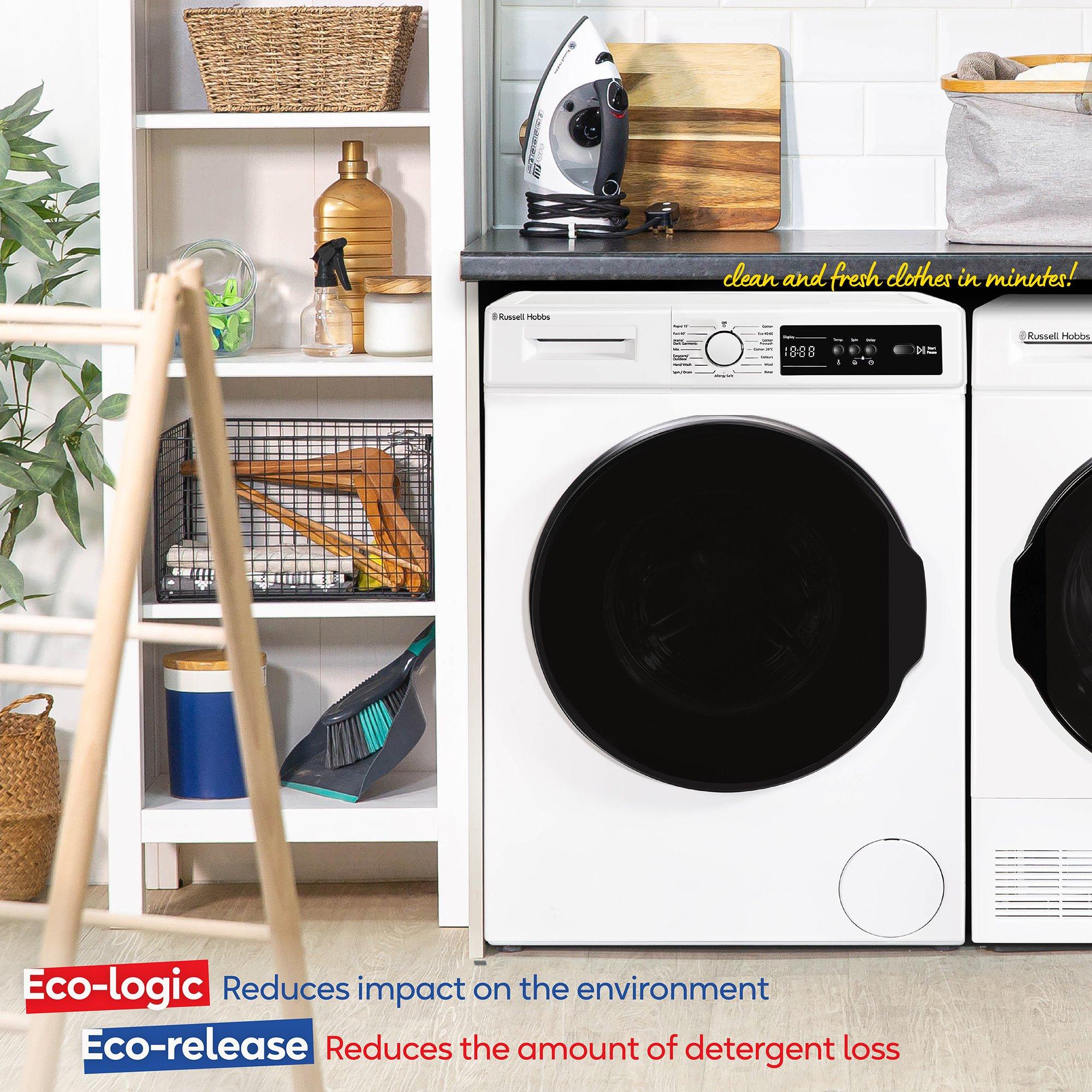 White - Russell Hobbs - RH814W111W 11 Series 8kg Washing Machine in White - 6