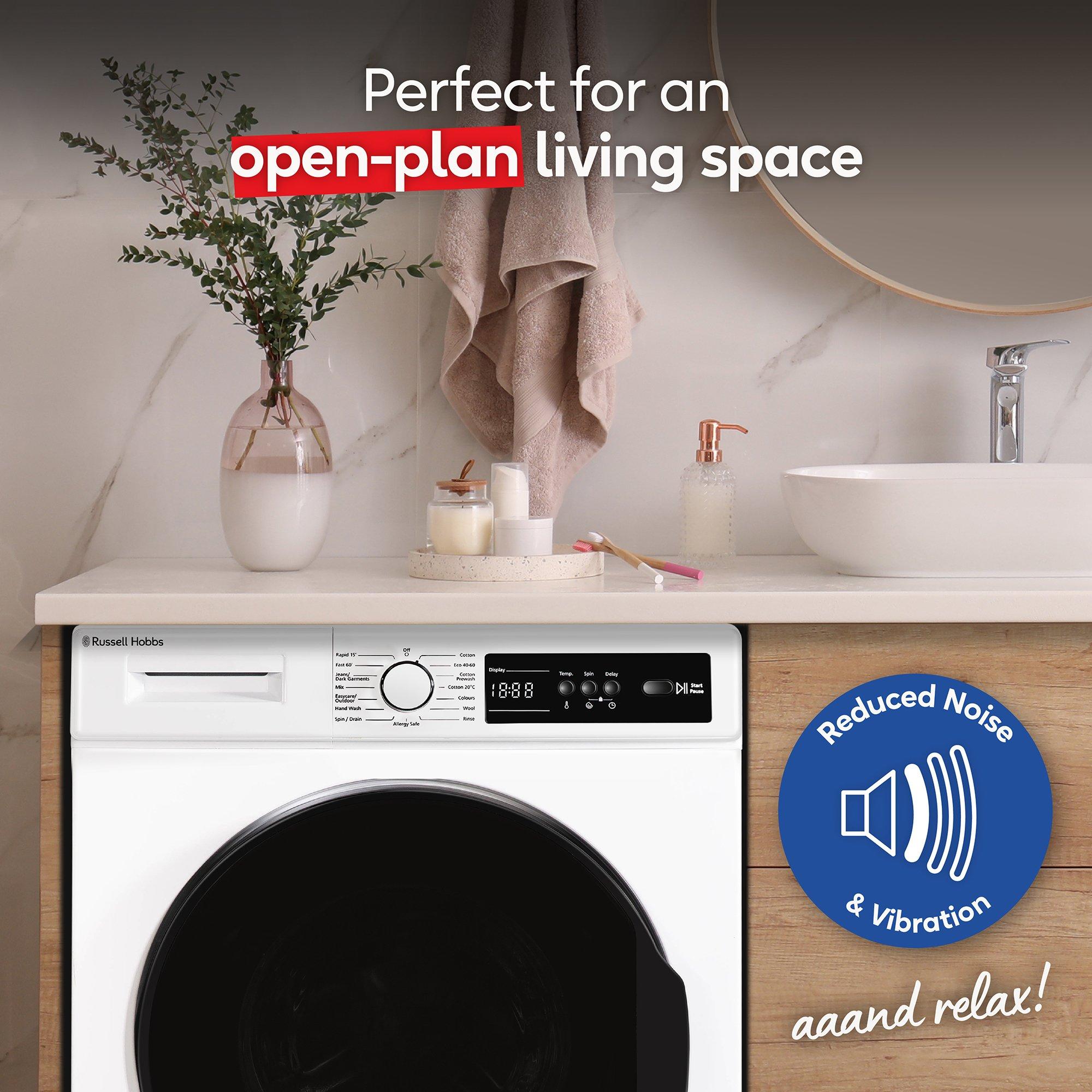 White - Russell Hobbs - RH814W111W 11 Series 8kg Washing Machine in White - 7