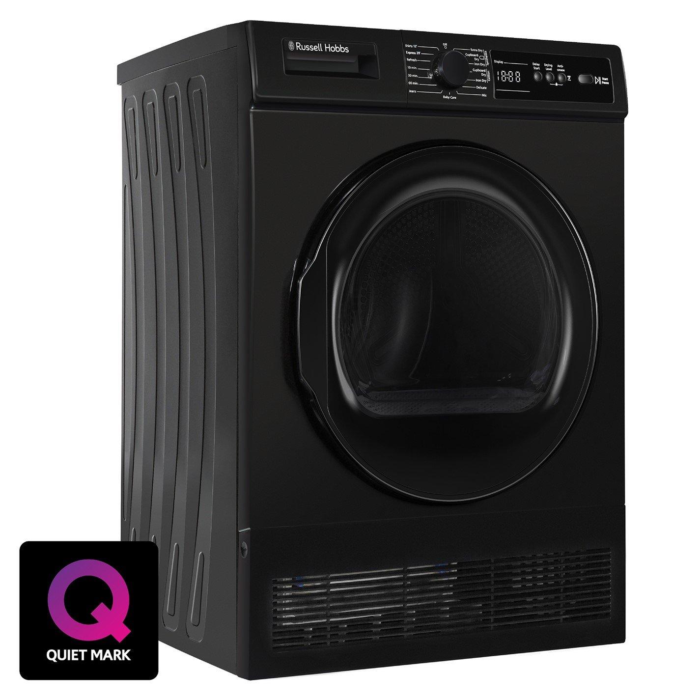 Black - Russell Hobbs - RH8CTD111B 11 Series 8kg Condenser Dryer in Black - 11