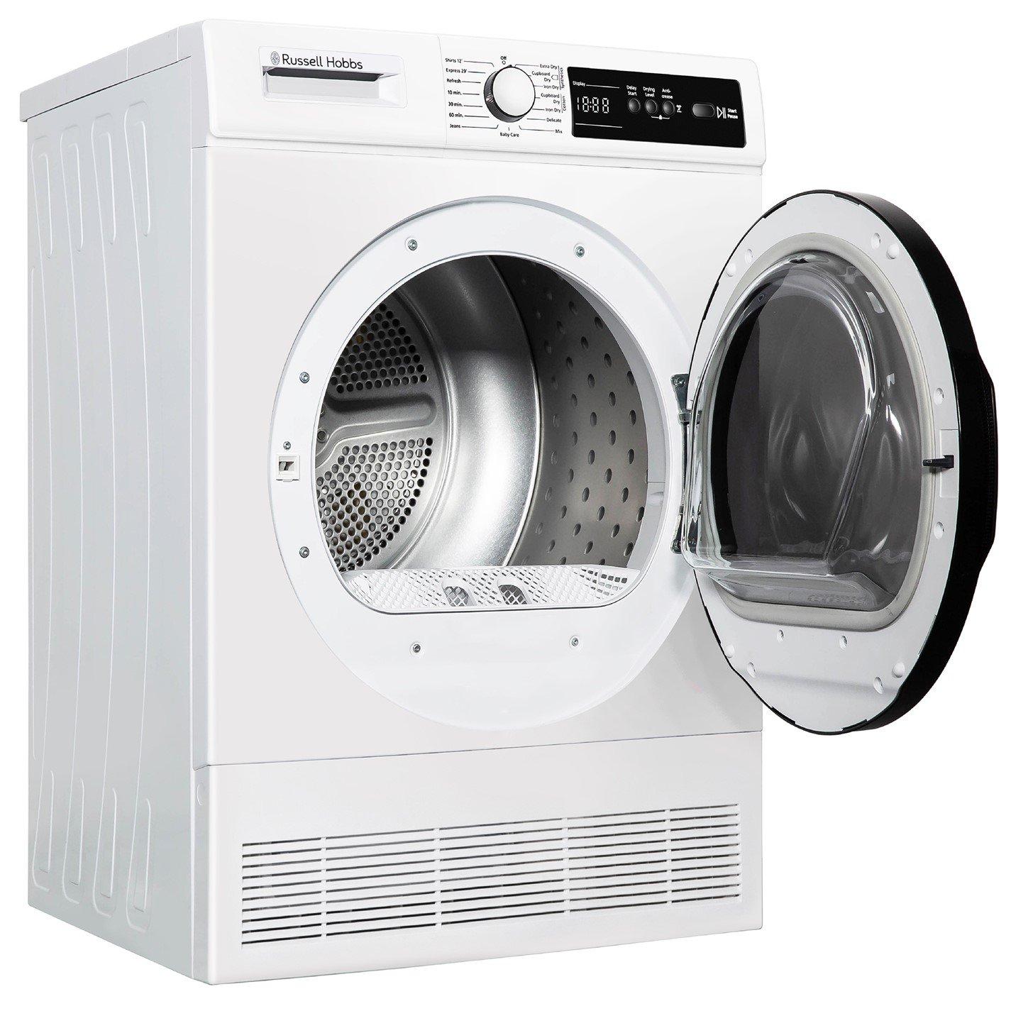 White - Russell Hobbs - RH8CTD111W 11 Series 8kg Condenser Dryer in White - 12