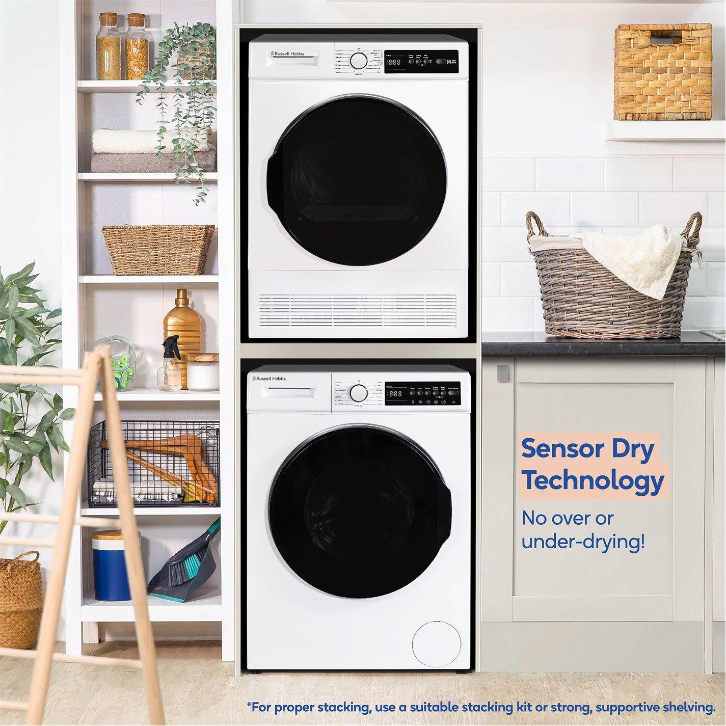 White - Russell Hobbs - RH8CTD111W 11 Series 8kg Condenser Dryer in White - 5