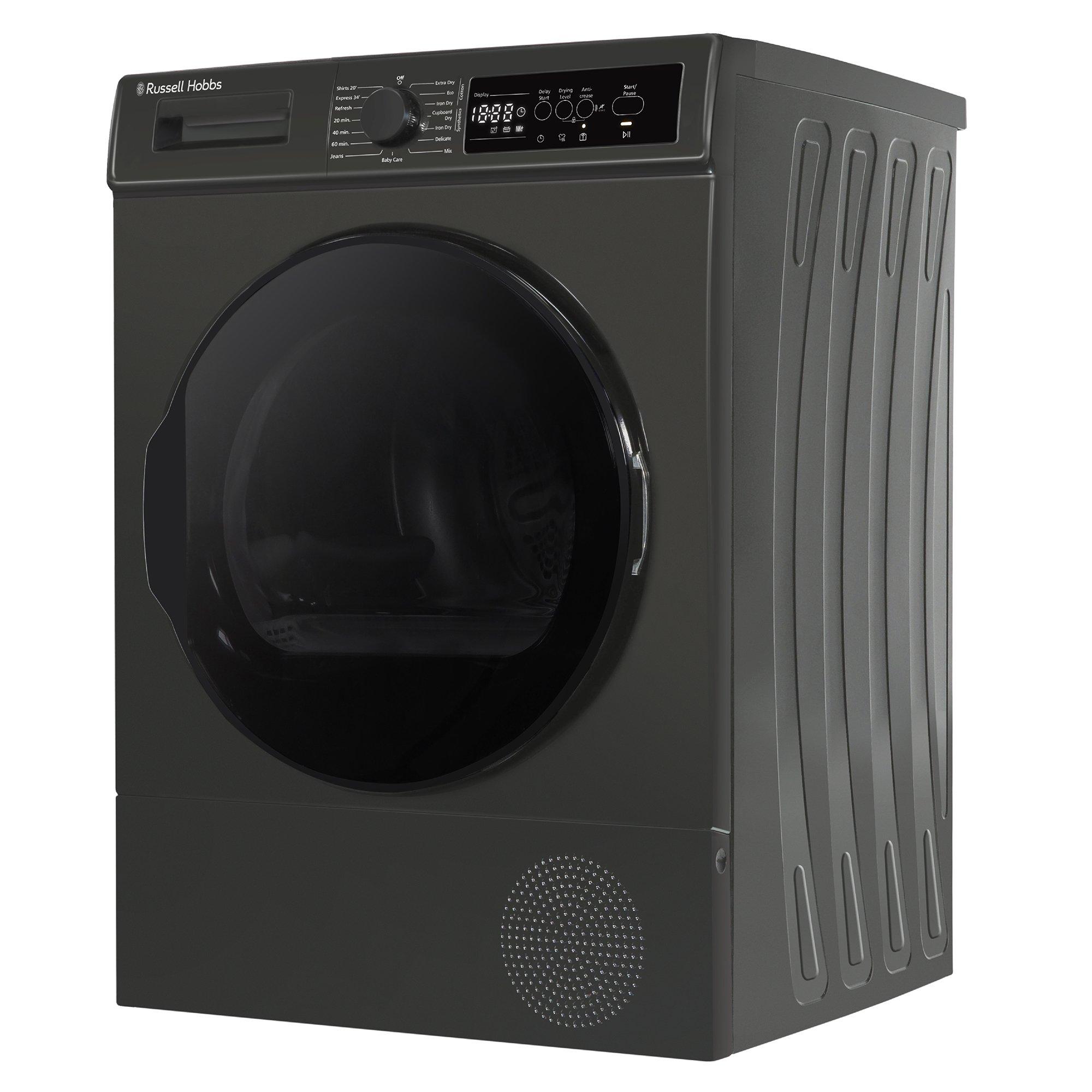 Anthracite - Russell Hobbs - RH8HPTD1E12AN 8kg Heat Pump Dryer in Anthracite - 11