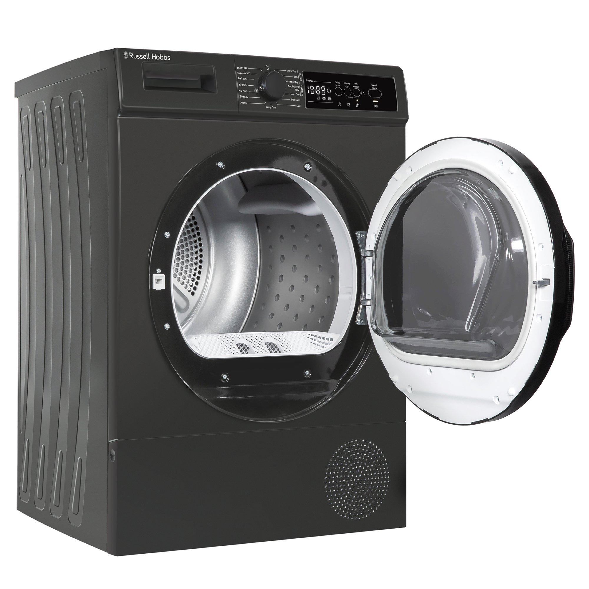 Anthracite - Russell Hobbs - RH8HPTD1E12AN 8kg Heat Pump Dryer in Anthracite - 13