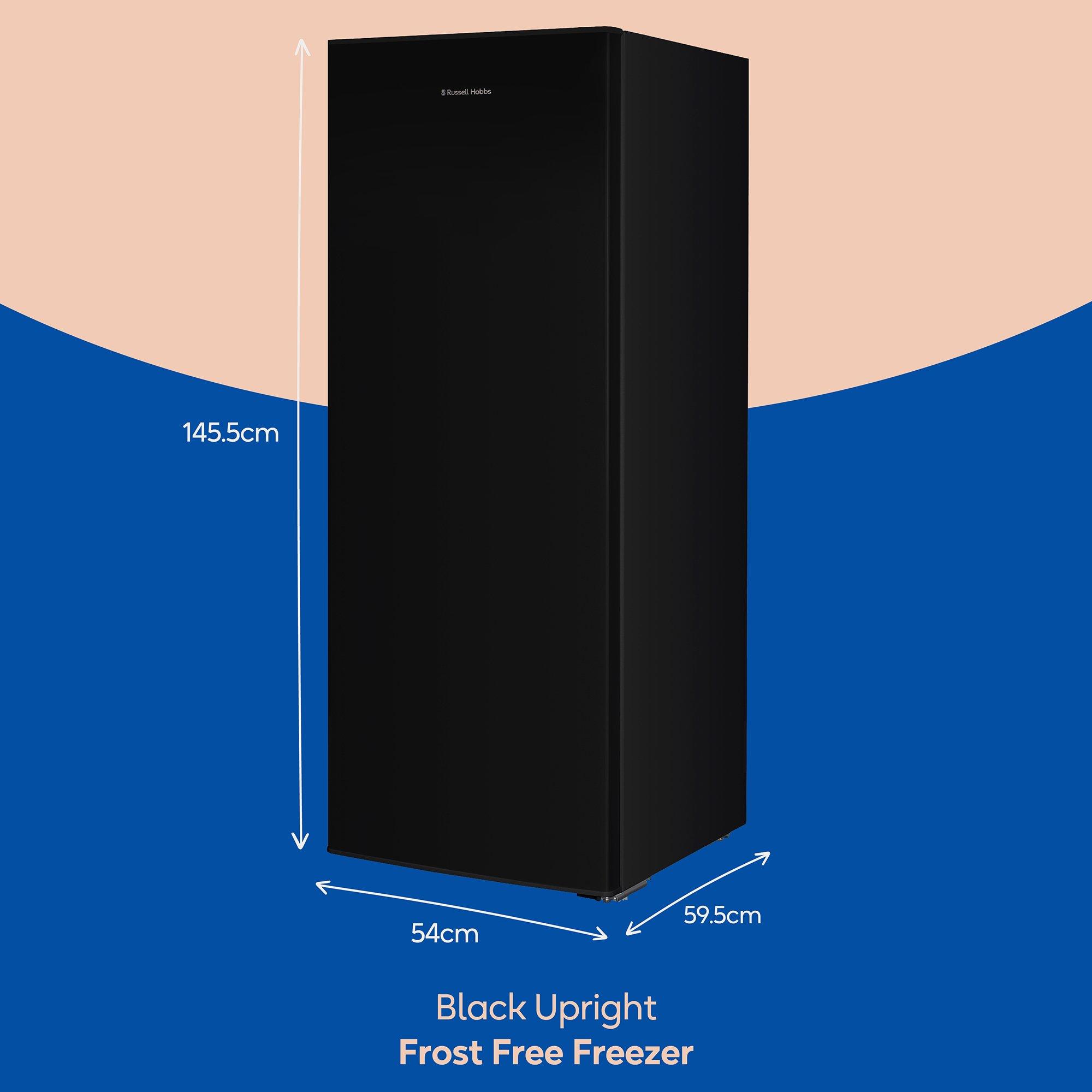 Black - Russell Hobbs - RH146FFFZ541E1B/1 175L Frost-Free Freezer Black - 2
