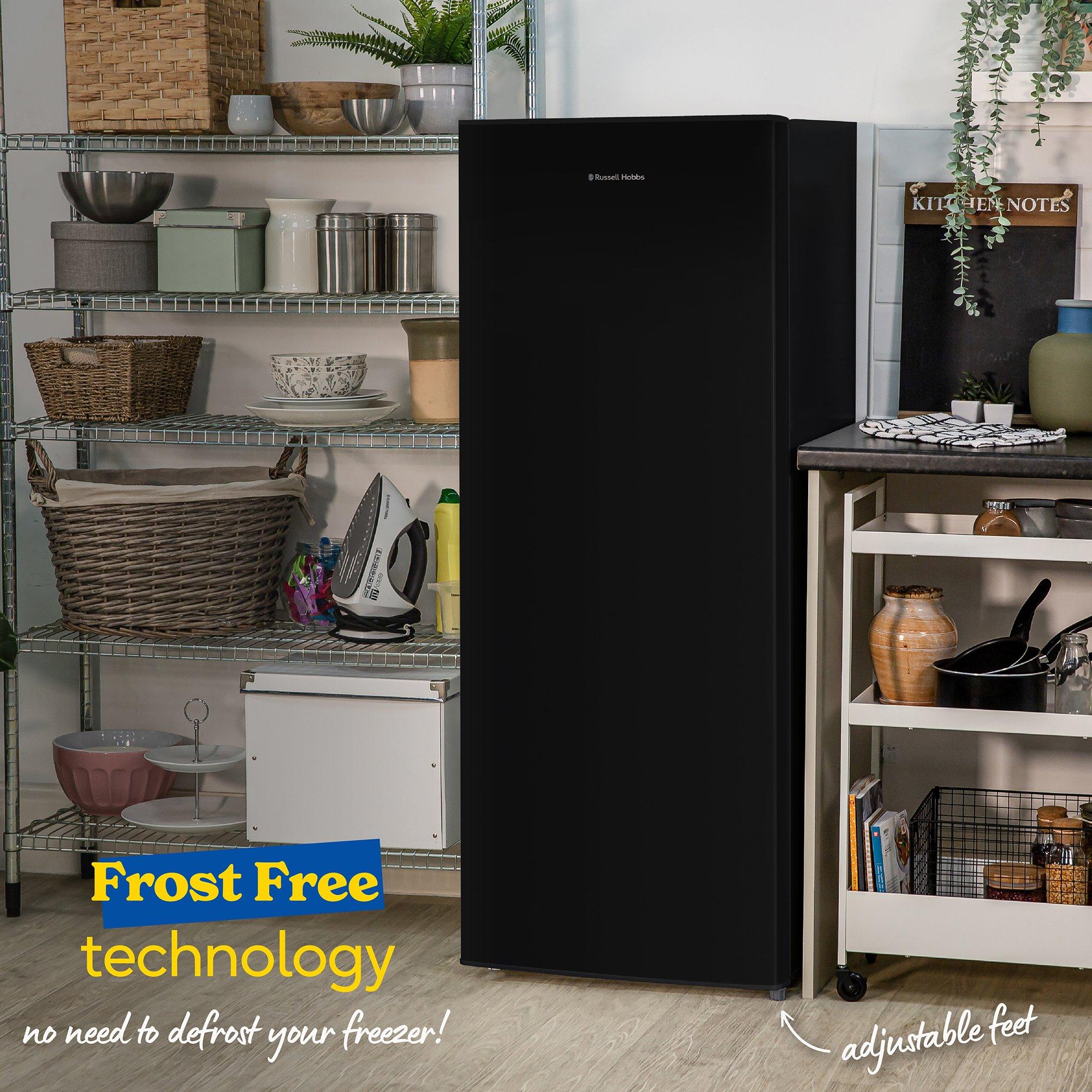 Black - Russell Hobbs - RH146FFFZ541E1B/1 175L Frost-Free Freezer Black - 4