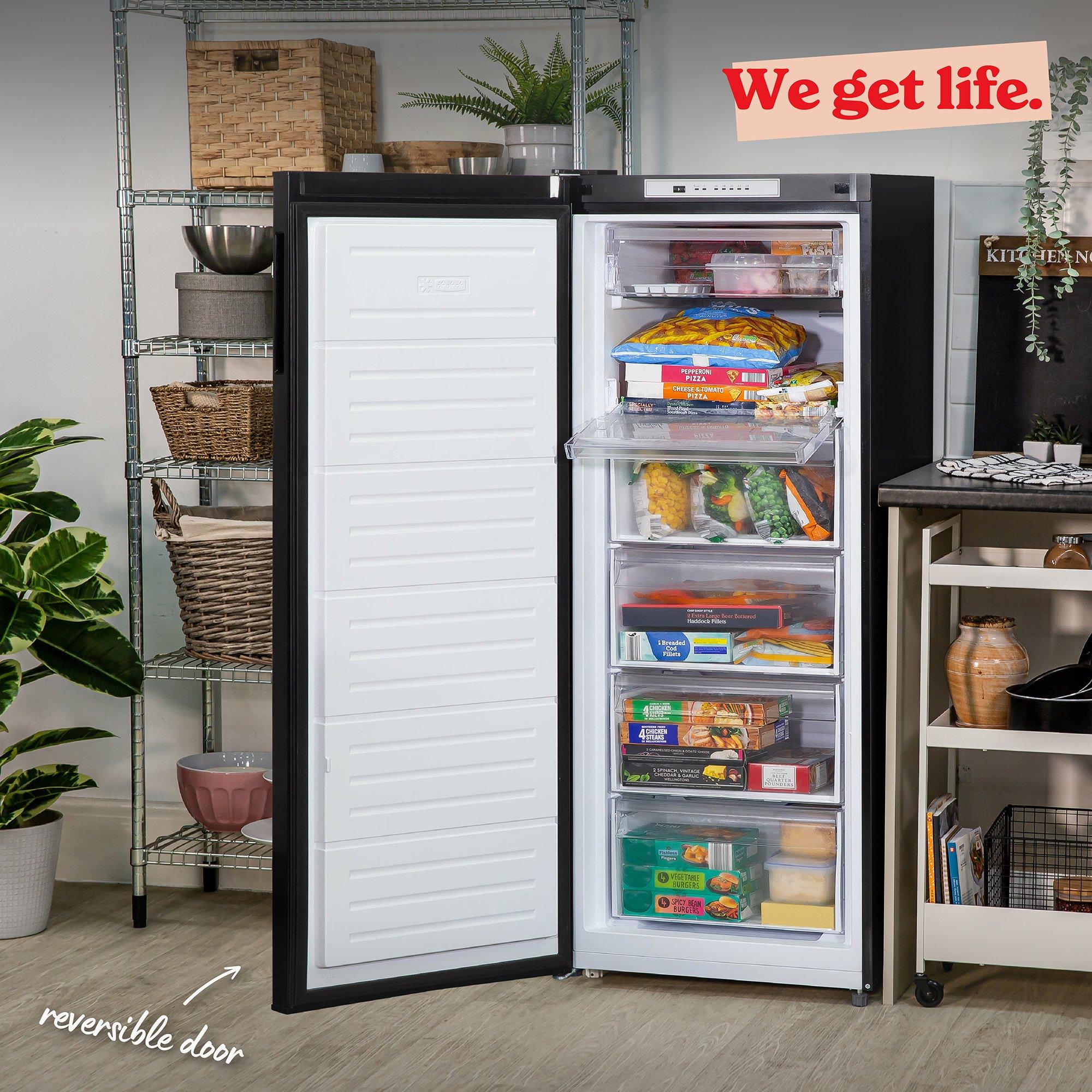 Black - Russell Hobbs - RH146FFFZ541E1B/1 175L Frost-Free Freezer Black - 5