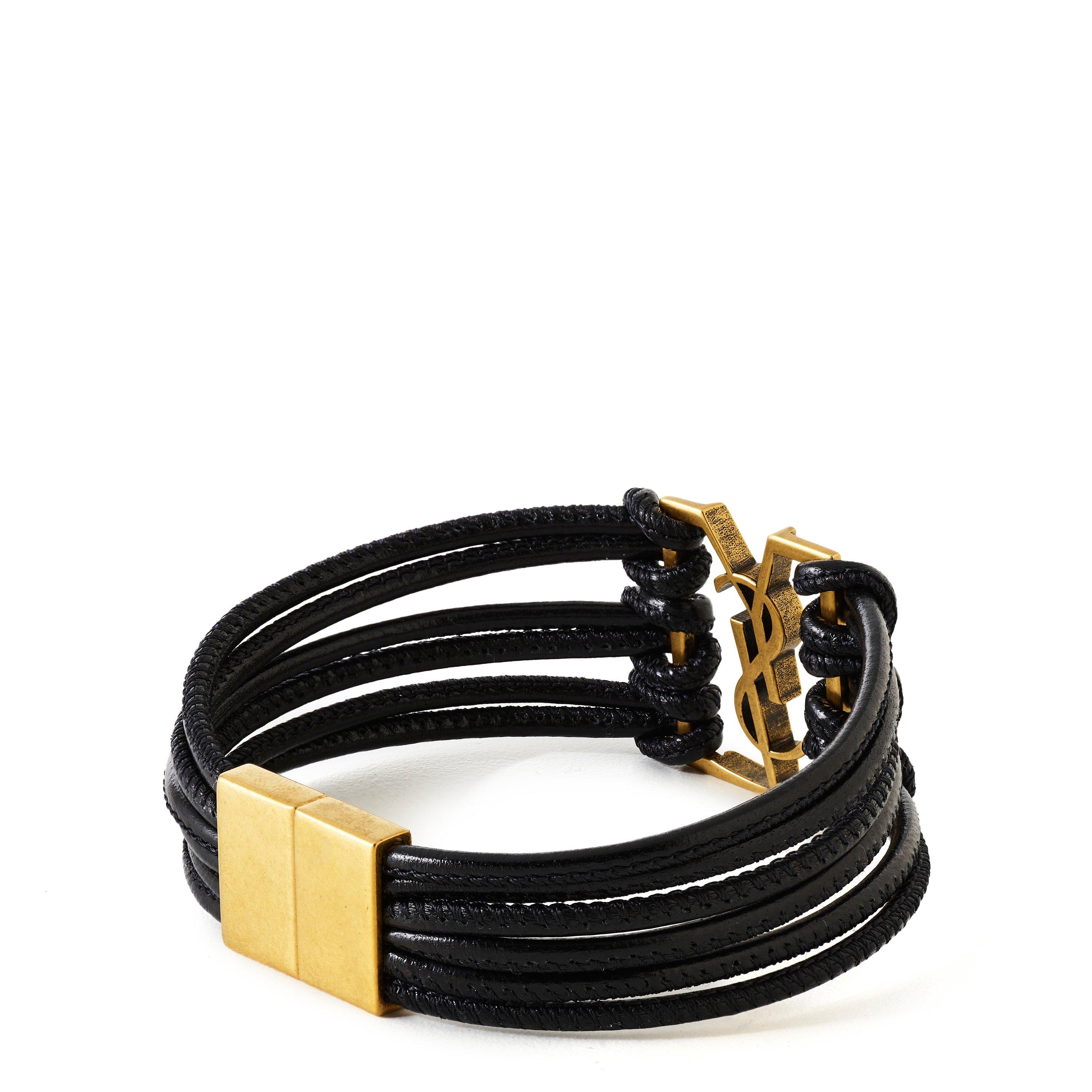 Nero - Saint Laurent - Women's Leather Bracelet - 2