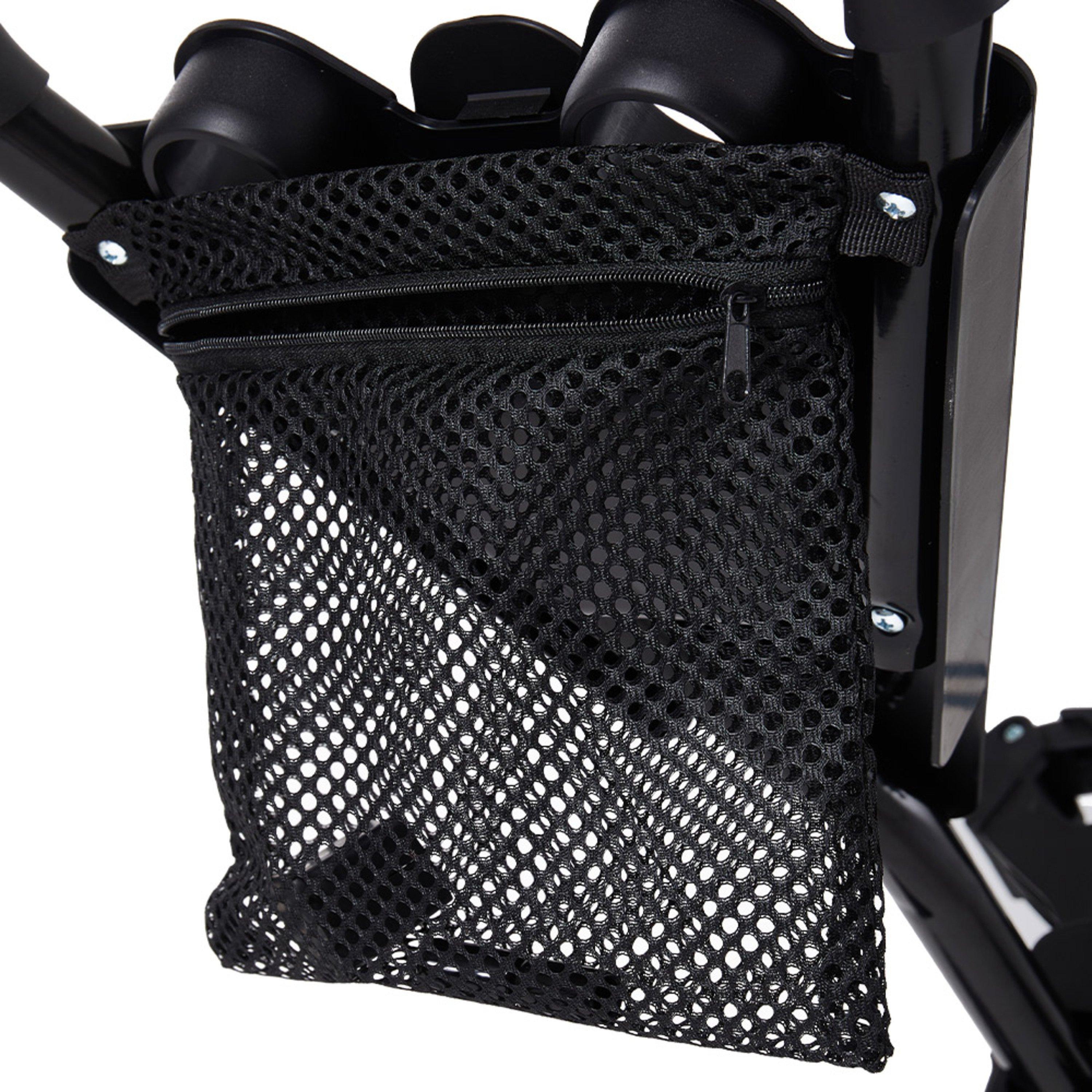 Black - LIFE IDEAS SPORT - 3 Wheel Folding Golf Push Pull Cart - 7
