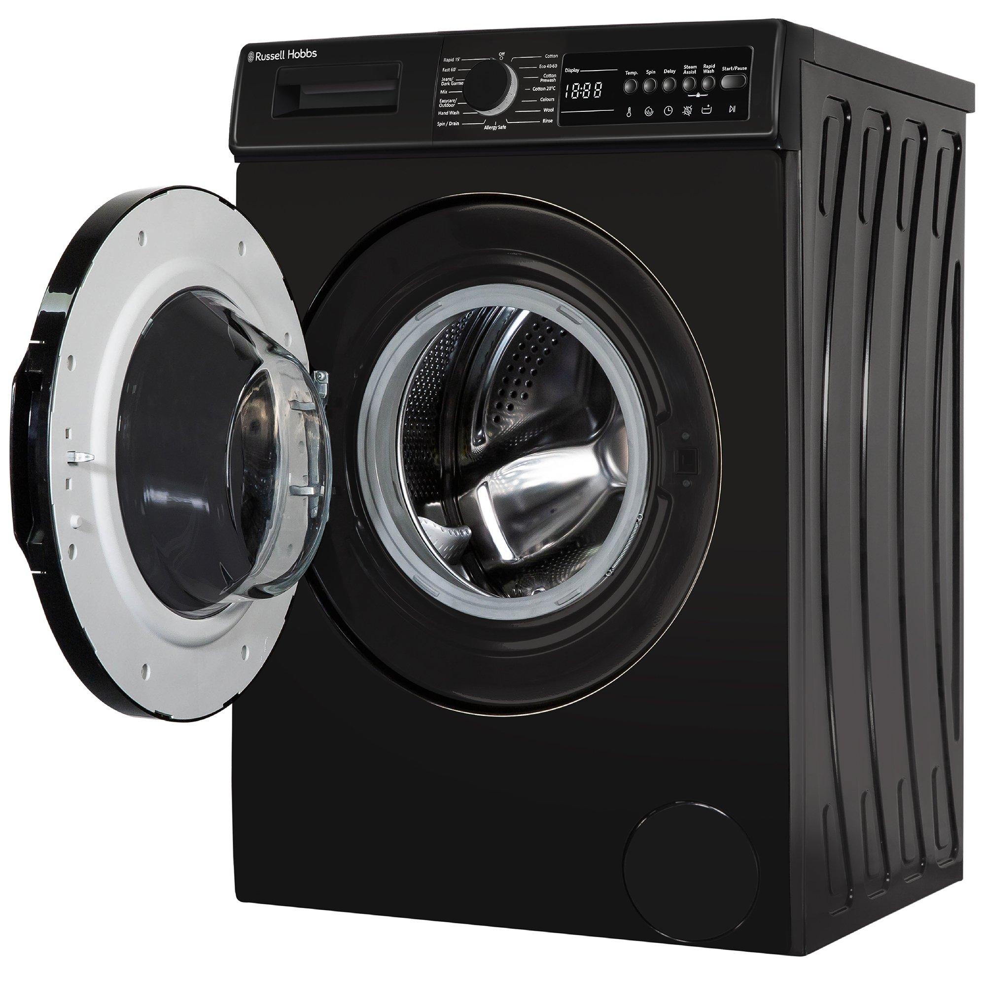 Black - Russell Hobbs - RH914W116B/01 16 Series 9kg Washing Machine - 8
