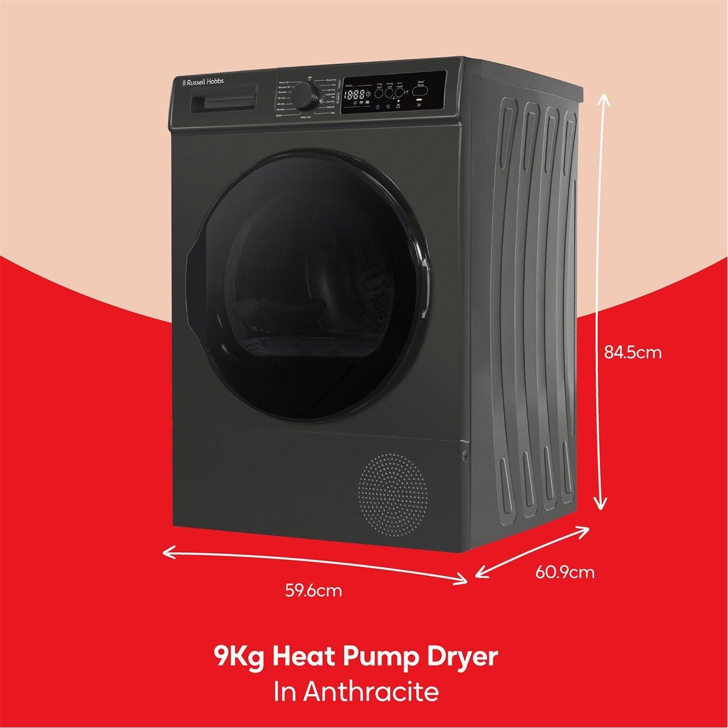 Anthracite - Russell Hobbs - RH9HPTD1E12AN 9kg Heat Pump Dryer in Anthracite - 2
