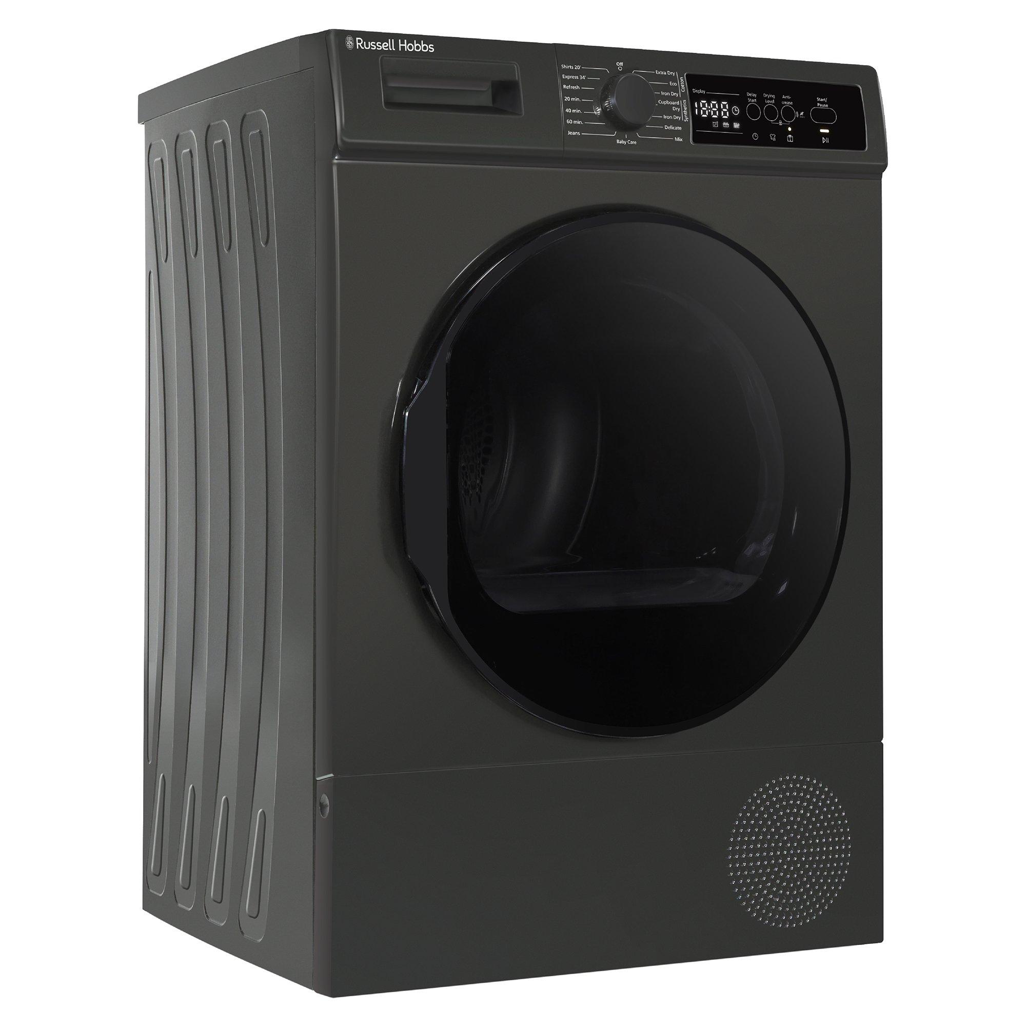 Anthracite - Russell Hobbs - RH9HPTD1E12AN 9kg Heat Pump Dryer in Anthracite - 12