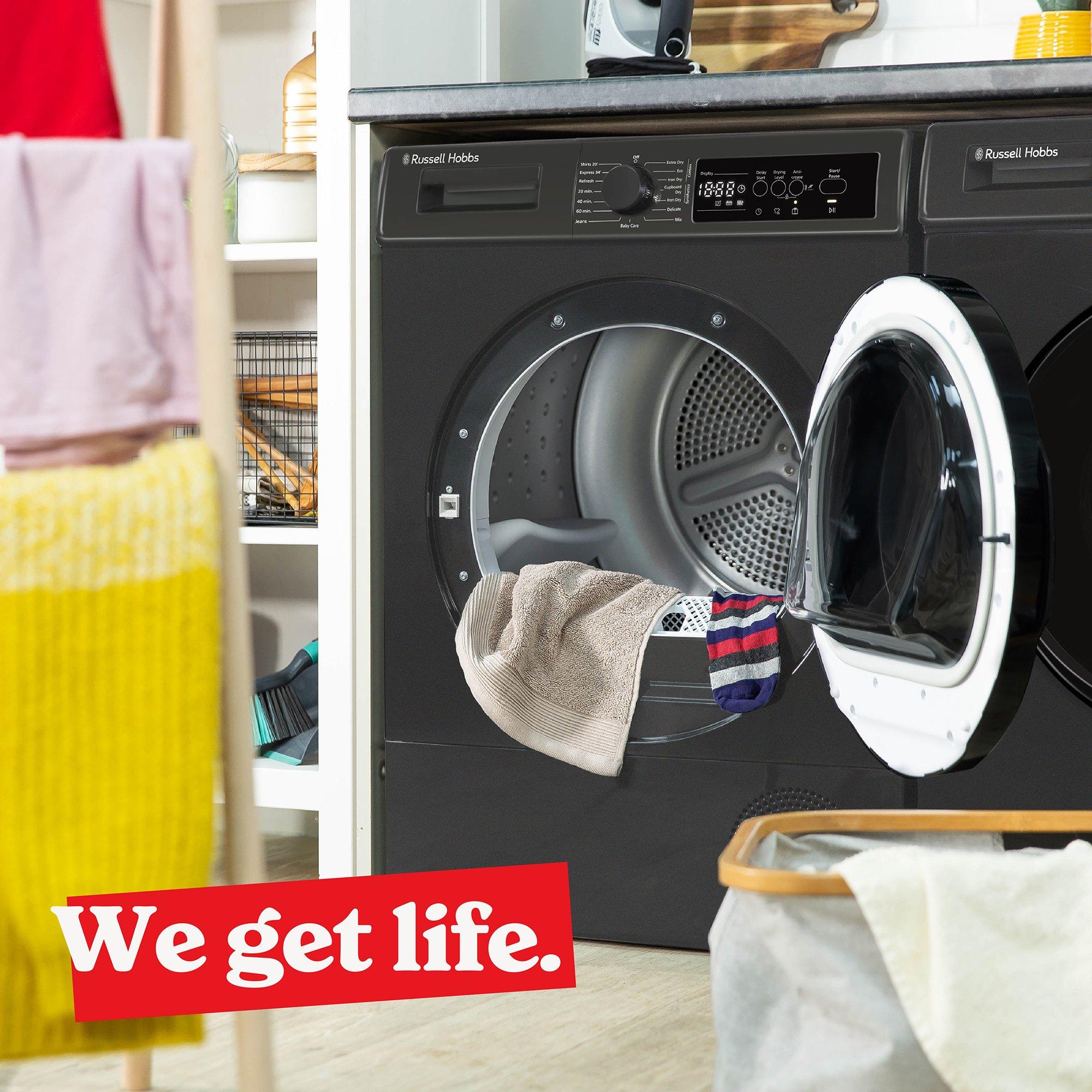 Anthracite - Russell Hobbs - RH9HPTD1E12AN 9kg Heat Pump Dryer in Anthracite - 9