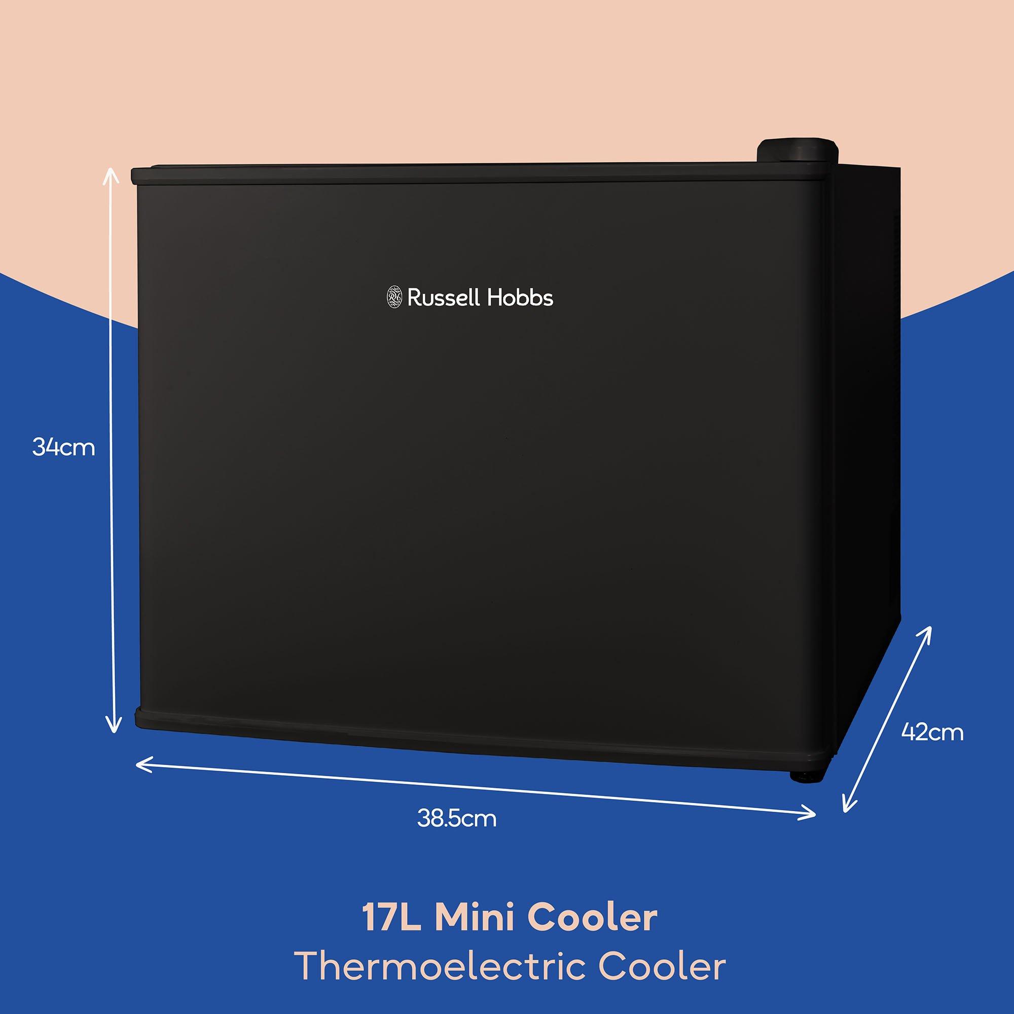 Black - Russell Hobbs - RH17CLR1001B 17L Thermoelectric Mini Cooler Black - 2