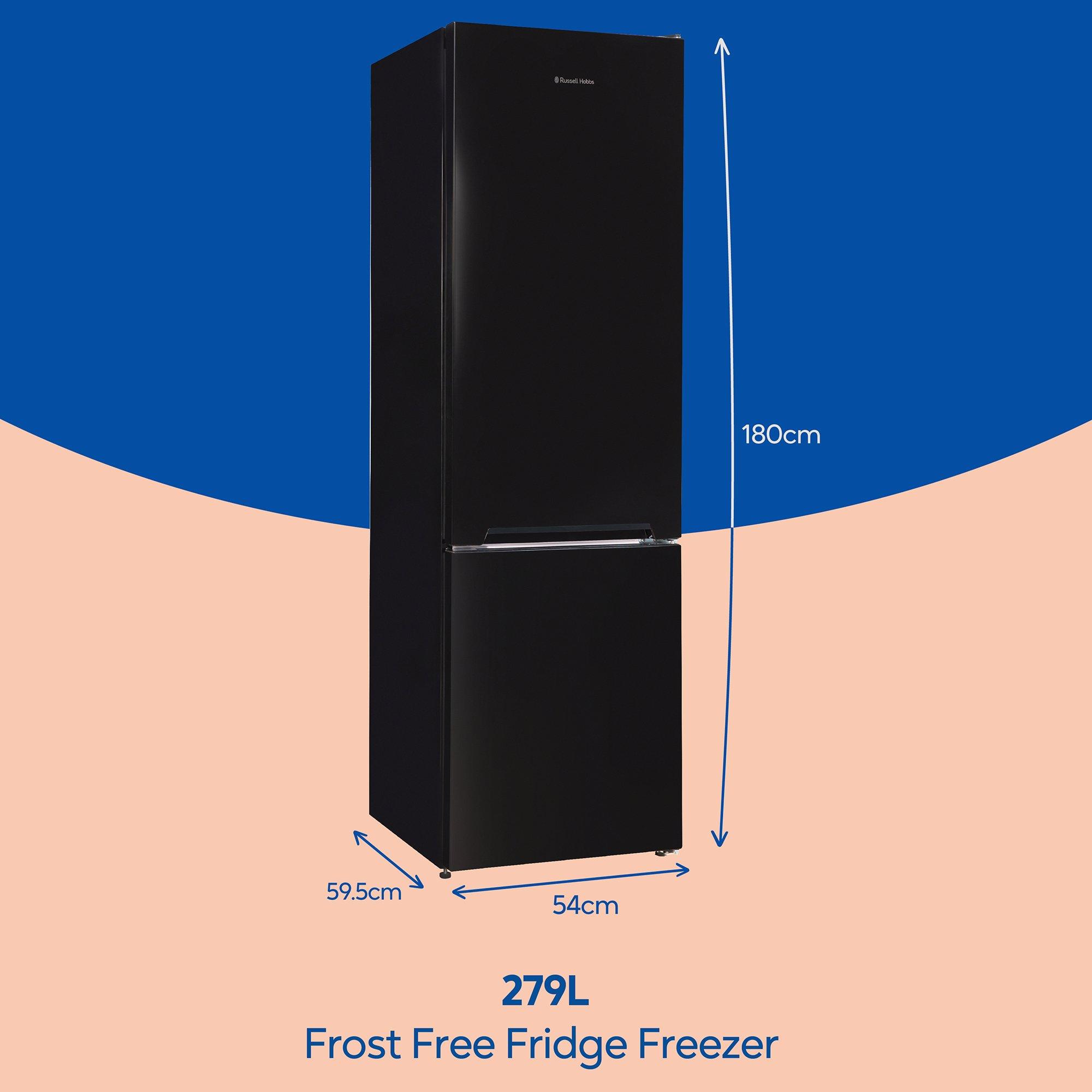 Black - Russell Hobbs - RH180FFFF551E1B Black 54cmW Fridge Freezer - 2