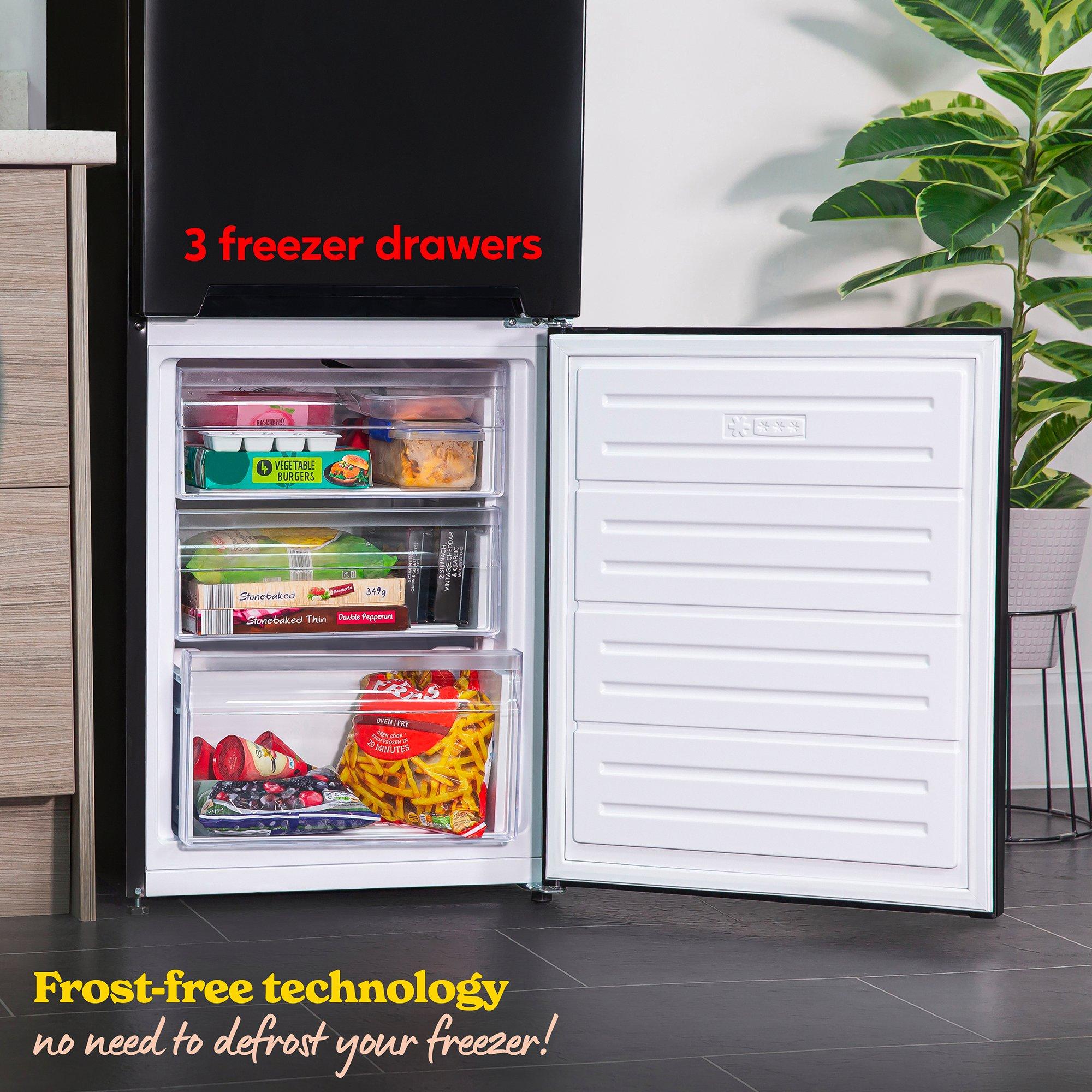 Black - Russell Hobbs - RH180FFFF551E1B Black 54cmW Fridge Freezer - 5