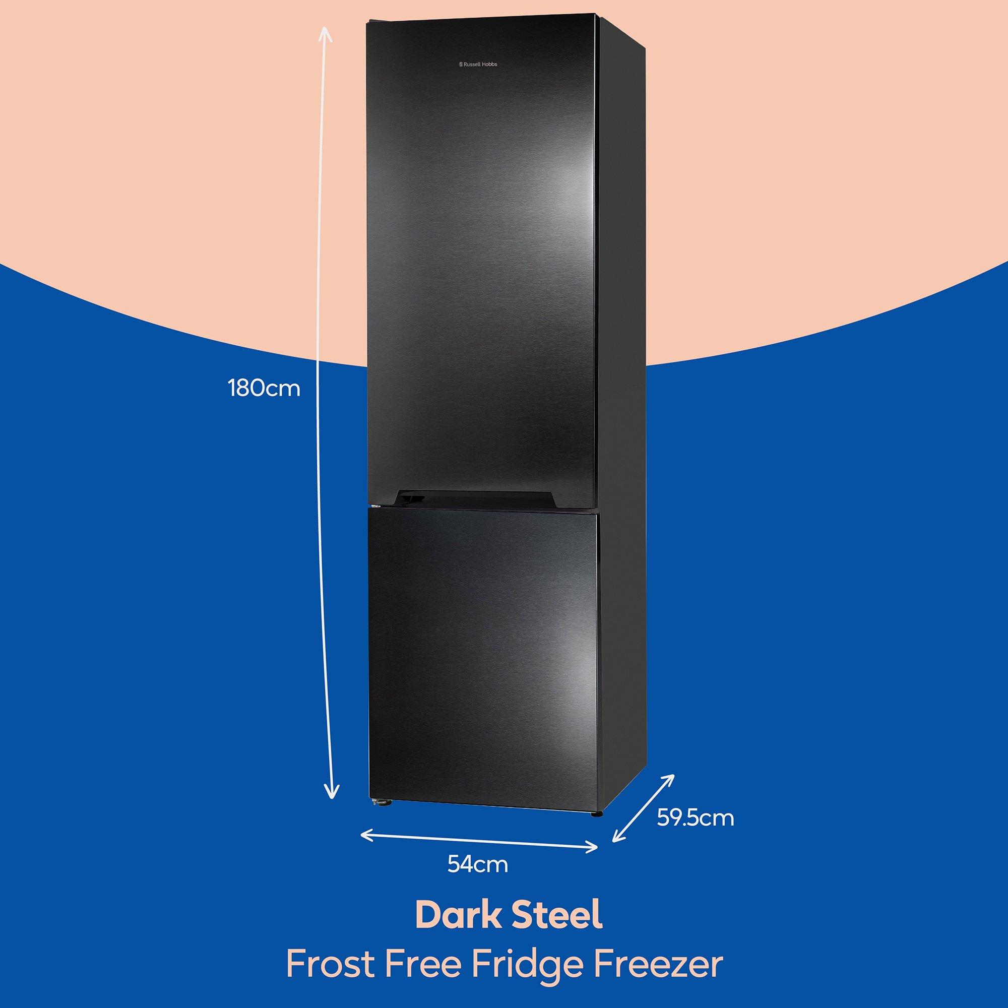 Black - Russell Hobbs - RH180FFFF551E1DS 279L Frost Free Fridge Freezer - 2