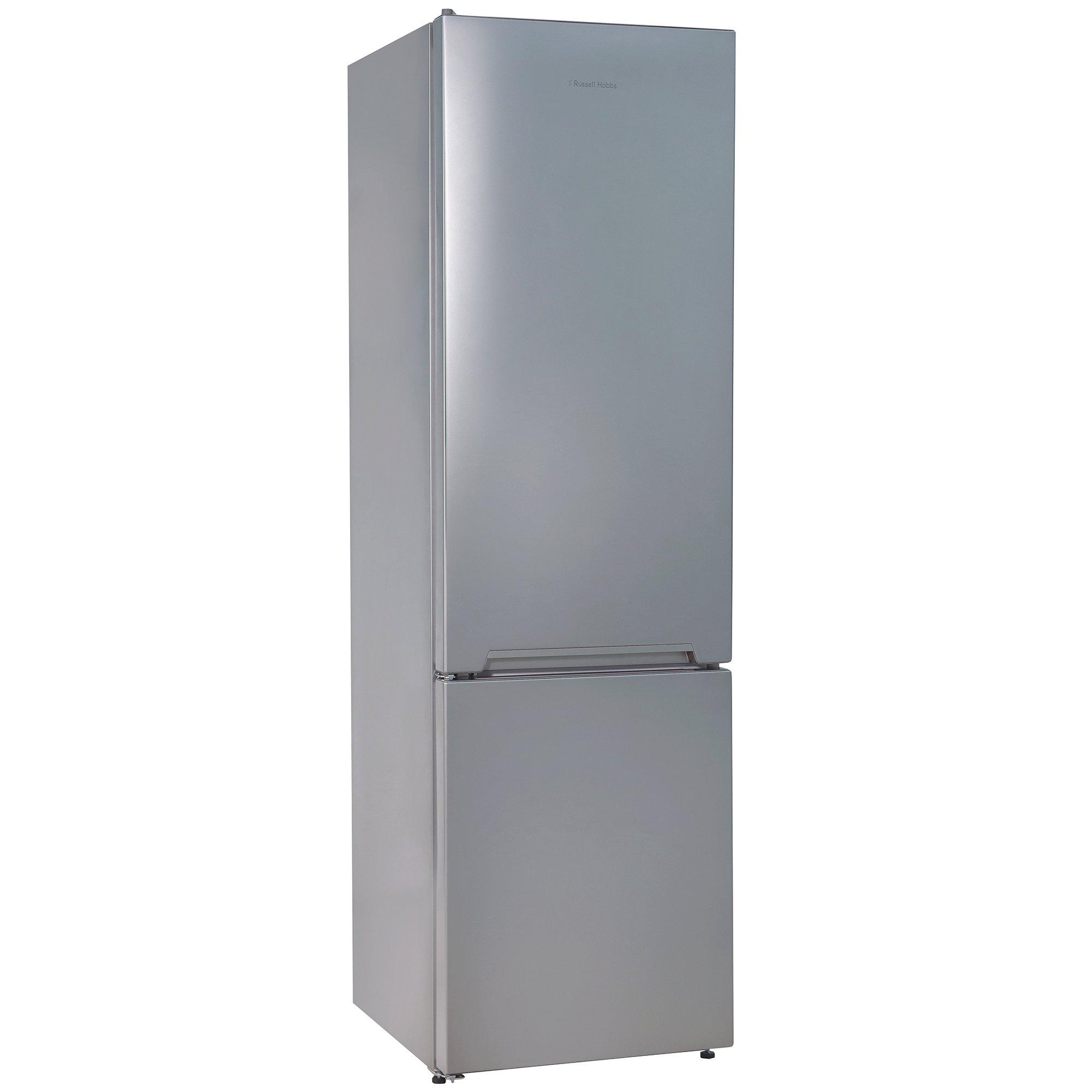 Silver - Russell Hobbs - Silver 54cm Wide Frost Free Fridge Freezer - 8
