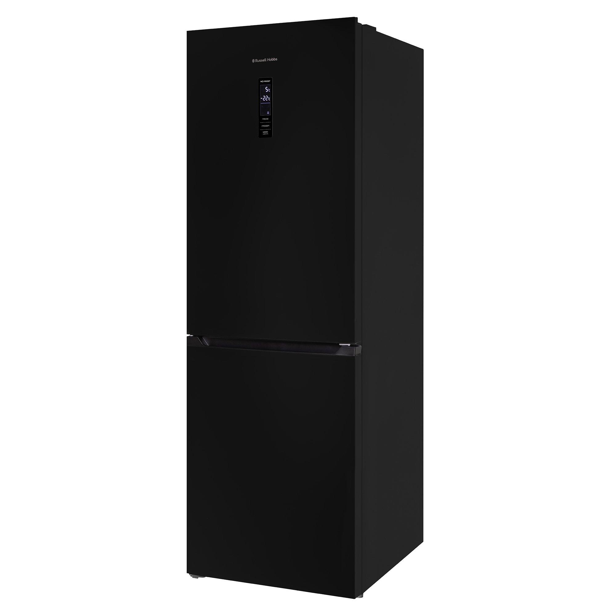 Black - Russell Hobbs - RH184FF602C1B Total No Frost Fridge Freezer Black - 12