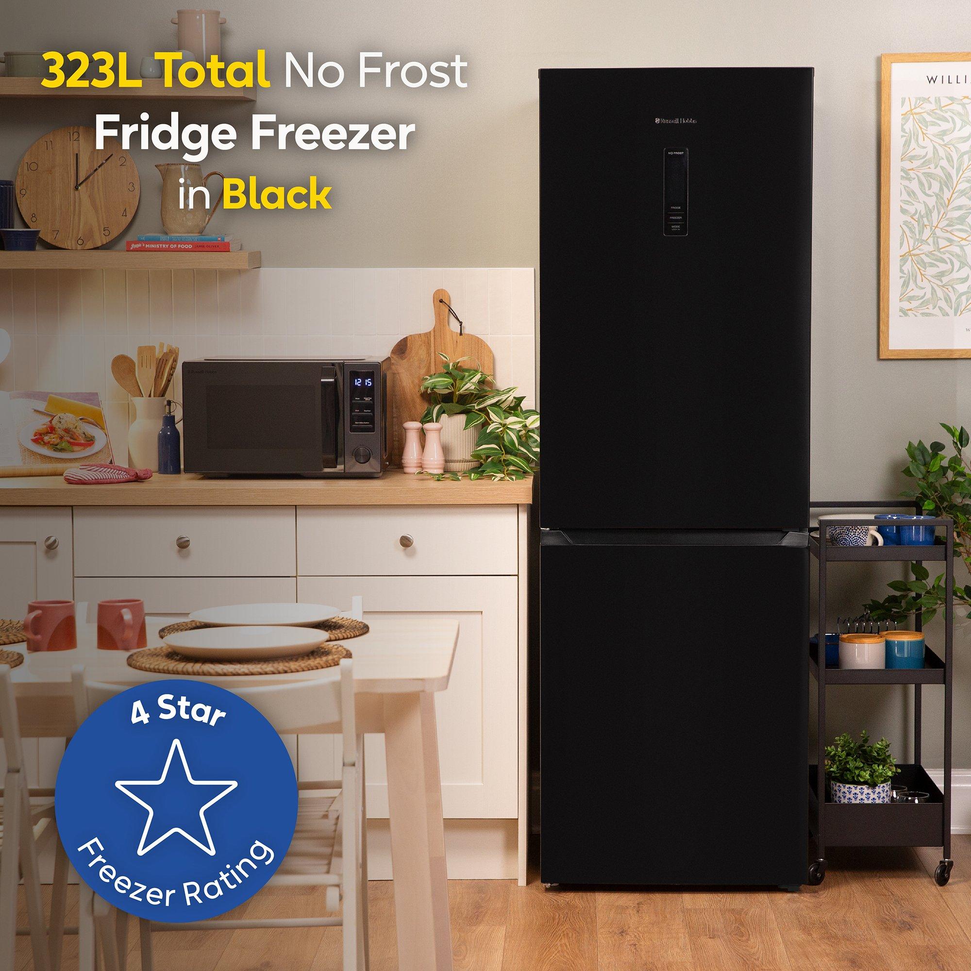 Black - Russell Hobbs - RH184FF602C1B Total No Frost Fridge Freezer Black - 3
