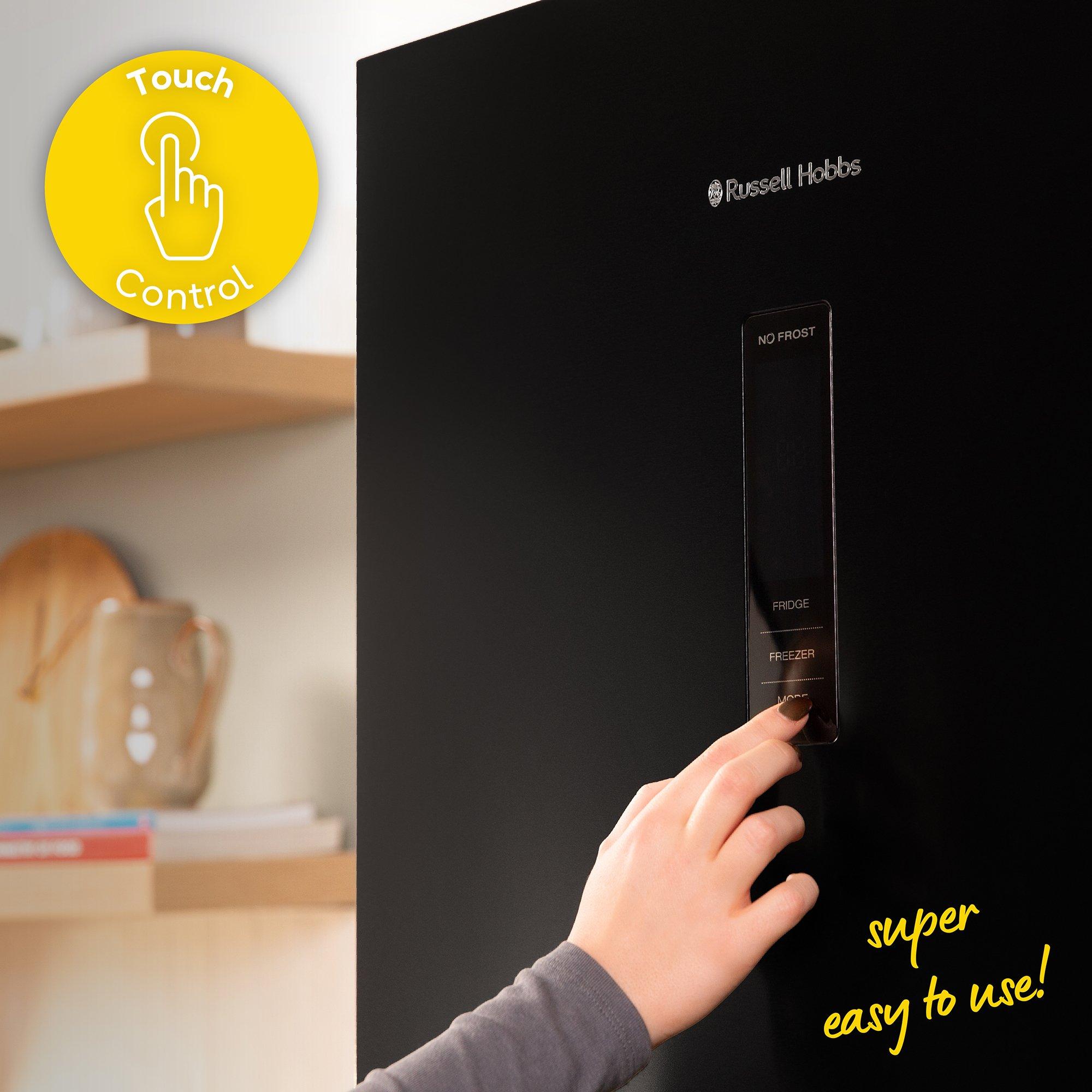 Black - Russell Hobbs - RH184FF602C1B Total No Frost Fridge Freezer Black - 4