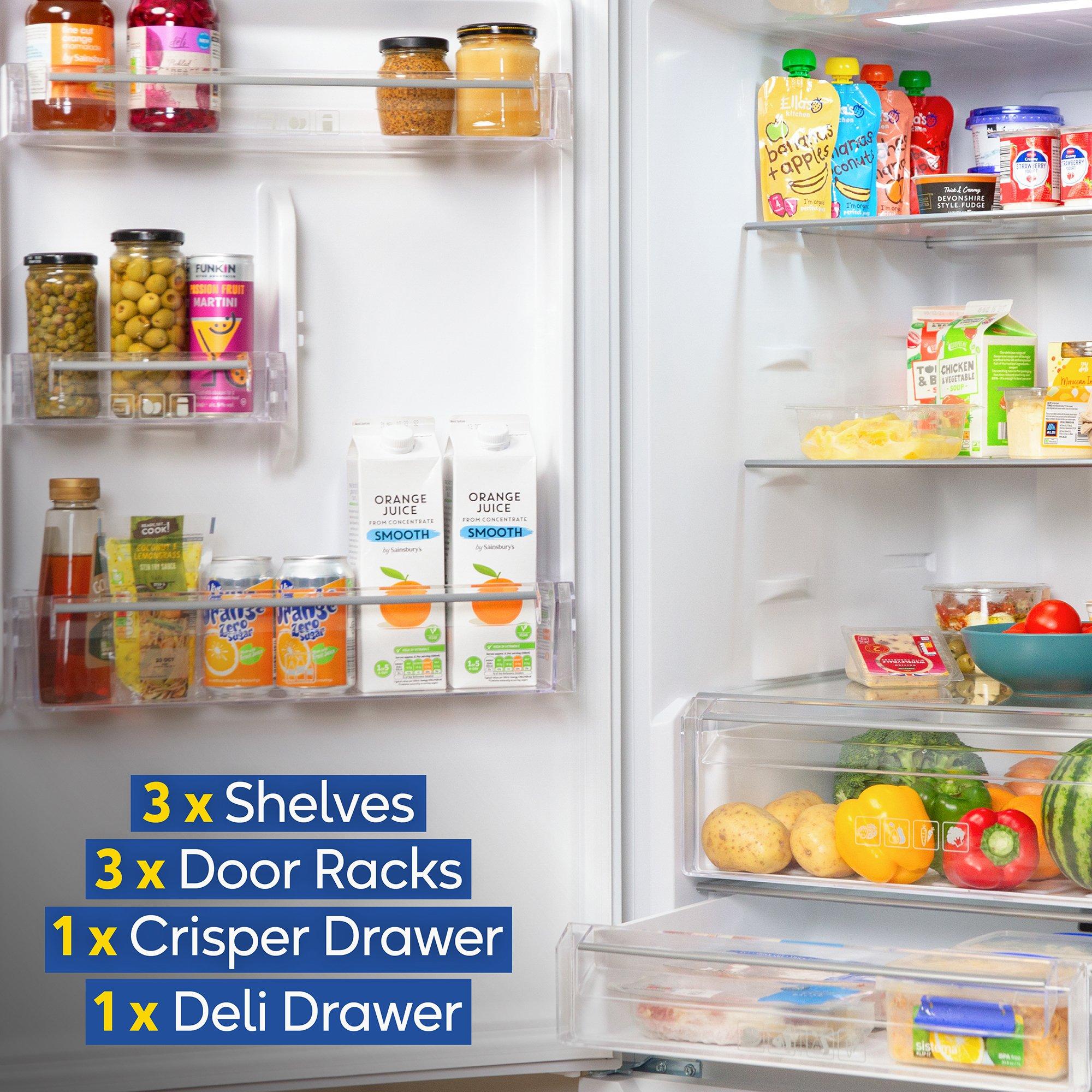 Black - Russell Hobbs - RH184FF602C1B Total No Frost Fridge Freezer Black - 5